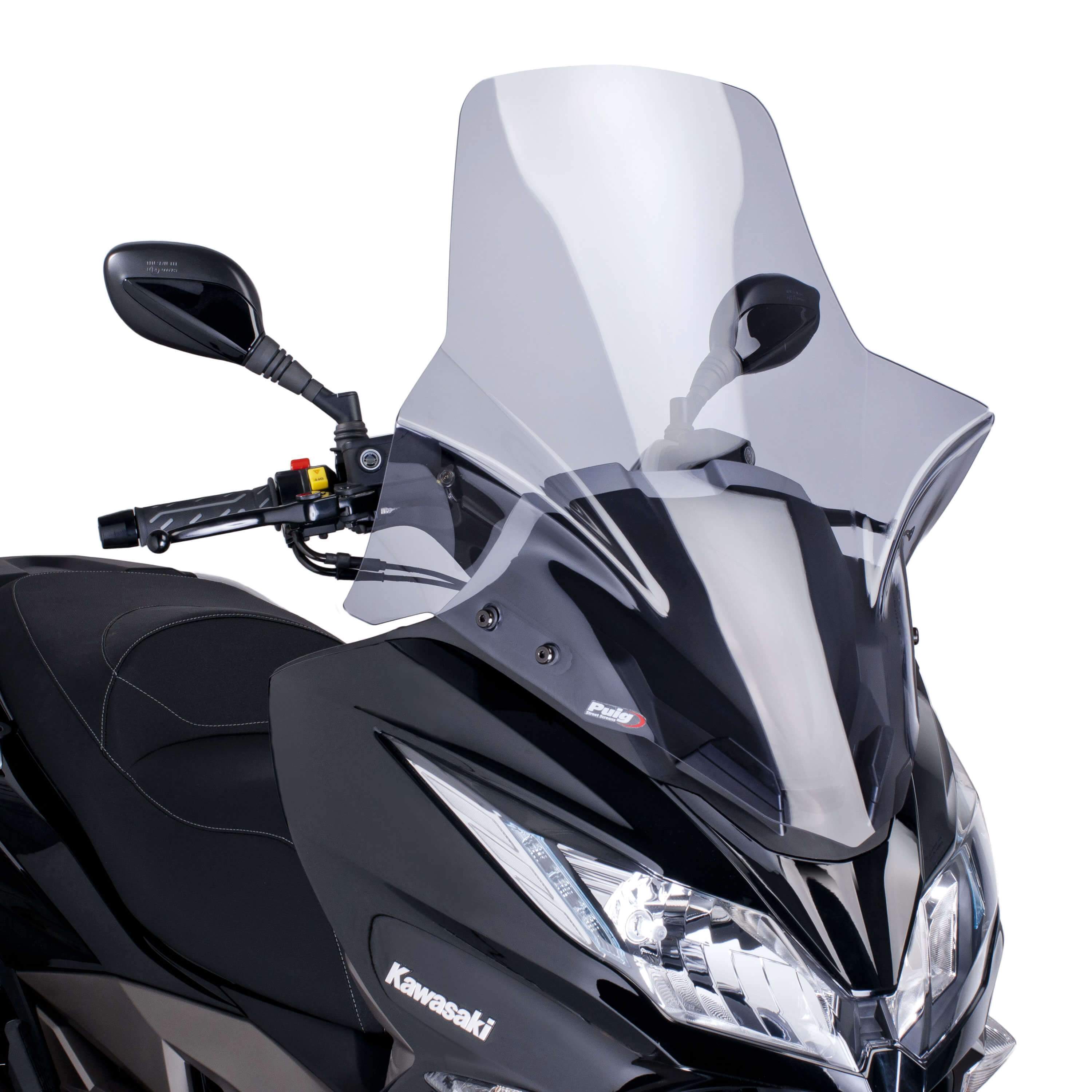 Puig V-Tech Line Touring Screen | Light Smoke | Kawasaki J 125 2015>Current-M7020H-Screens-Pyramid Motorcycle Accessories