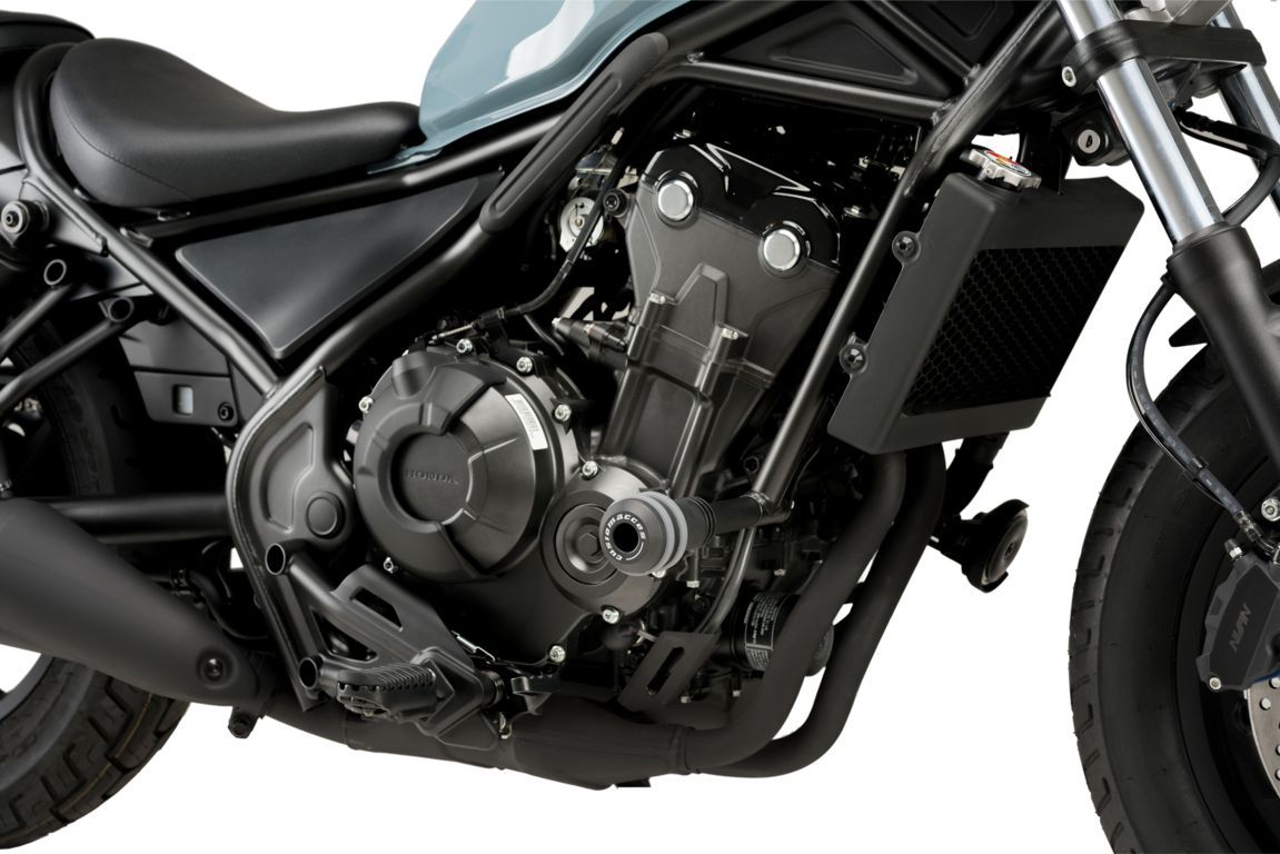 Puig Vintage 2.0 Frame Sliders | Black | Honda CMX 500 Rebel 2017>Current-Crash Protection-Pyramid Motorcycle Accessories