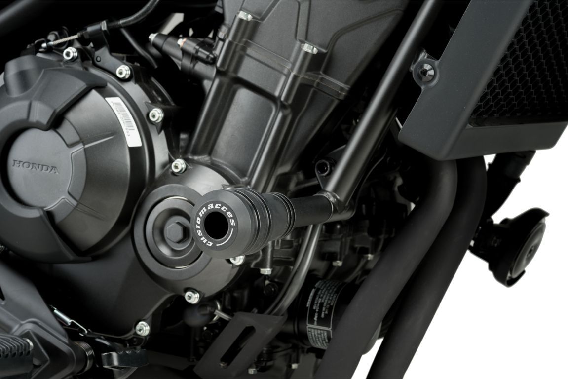 Puig Vintage 2.0 Frame Sliders | Black | Honda CMX 500 Rebel 2017>Current-Crash Protection-Pyramid Motorcycle Accessories