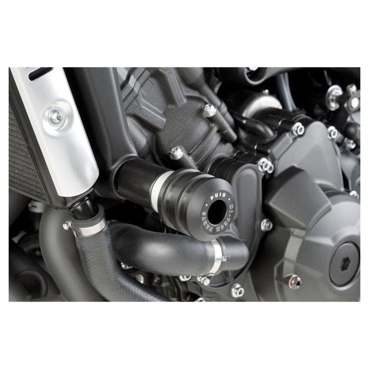 Puig Vintage Frame Sliders | Black | Triumph Speed Twin 1200 2019>Current-Crash Protection-Pyramid Motorcycle Accessories