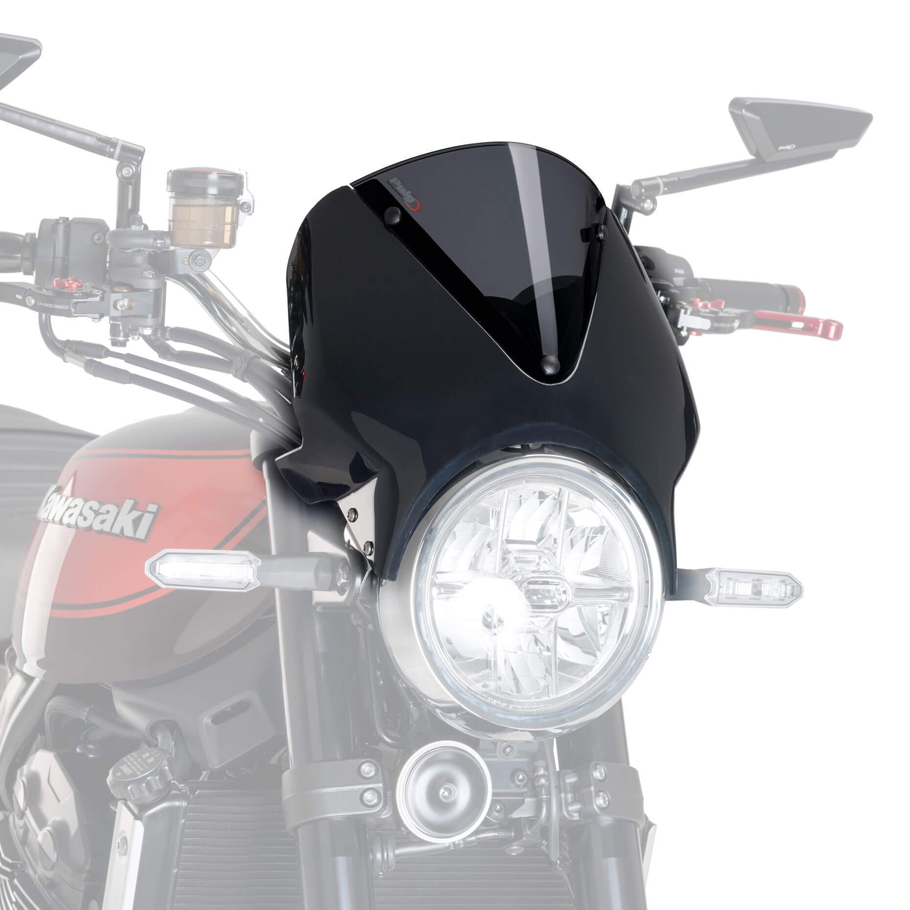 Puig Vision Screen | Black Fairing/Dark Smoke Screen | Honda CB 1100 2014>2016-M003NF-Screens-Pyramid Motorcycle Accessories