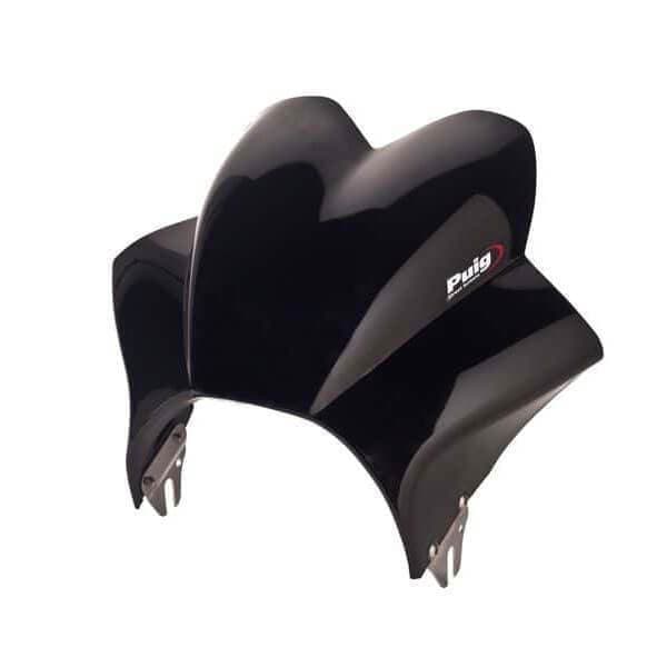 Puig Wave Screen | Black (Opaque) | Suzuki GSF 650 Bandit 2005>2008-Screens-Pyramid Motorcycle Accessories
