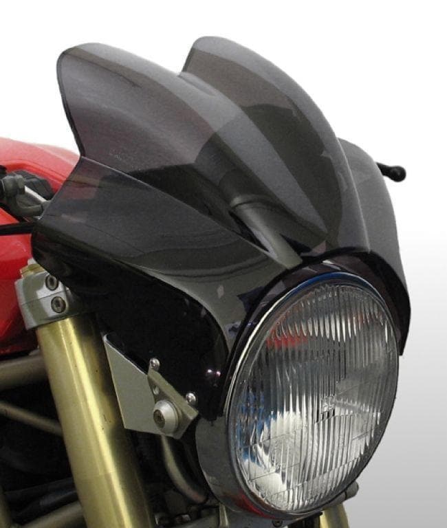 Puig Wave Screen | Dark Smoke | Yamaha SR 125 1996>2001-Screens-Pyramid Motorcycle Accessories