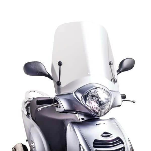 Puig Windscreen T.S | Clear | Honda Passion 125 2006>2014-Screens-Pyramid Motorcycle Accessories