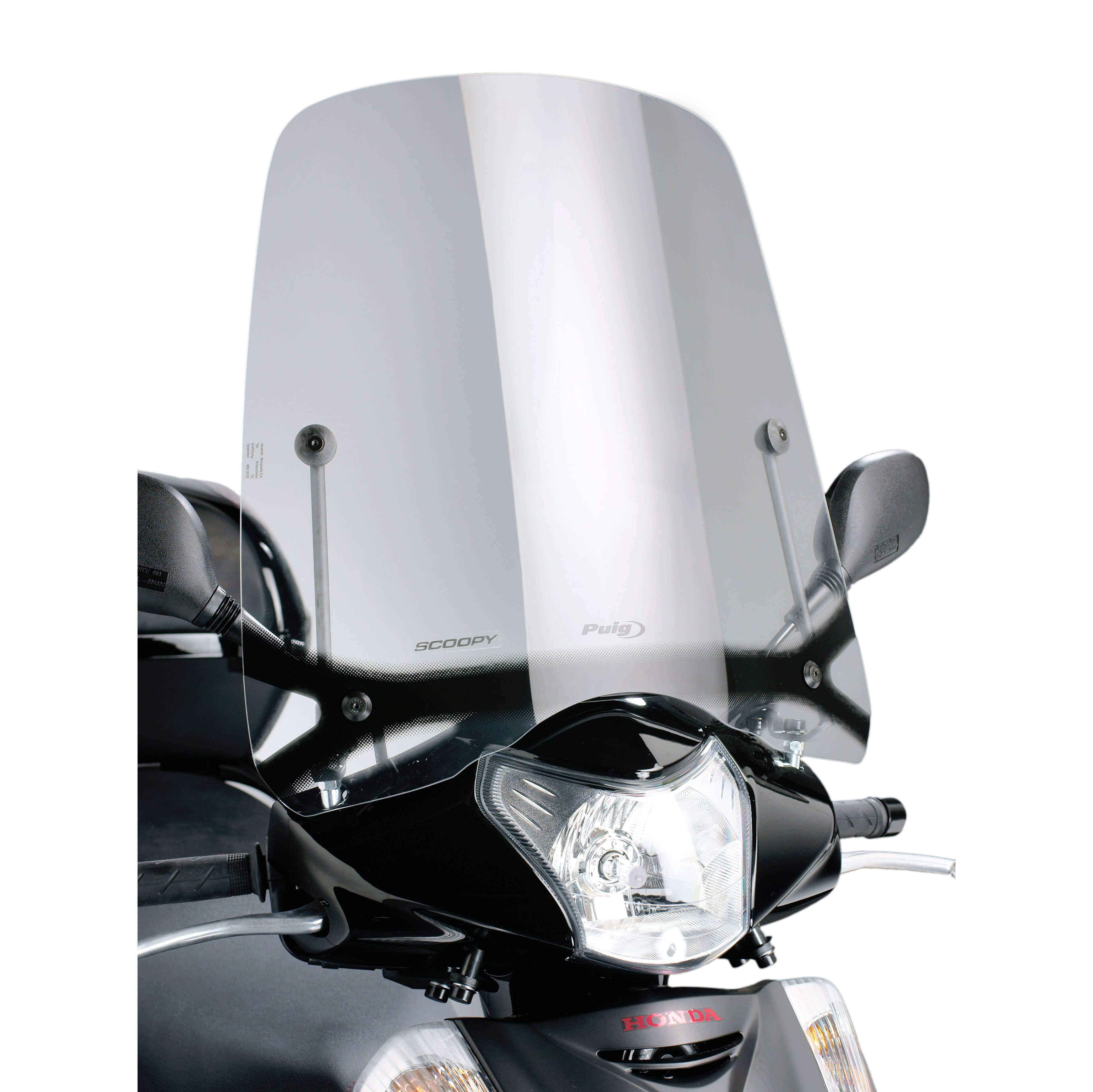 Puig Windscreen T.S | Clear | Honda SH 125i 2007>2008-Screens-Pyramid Motorcycle Accessories