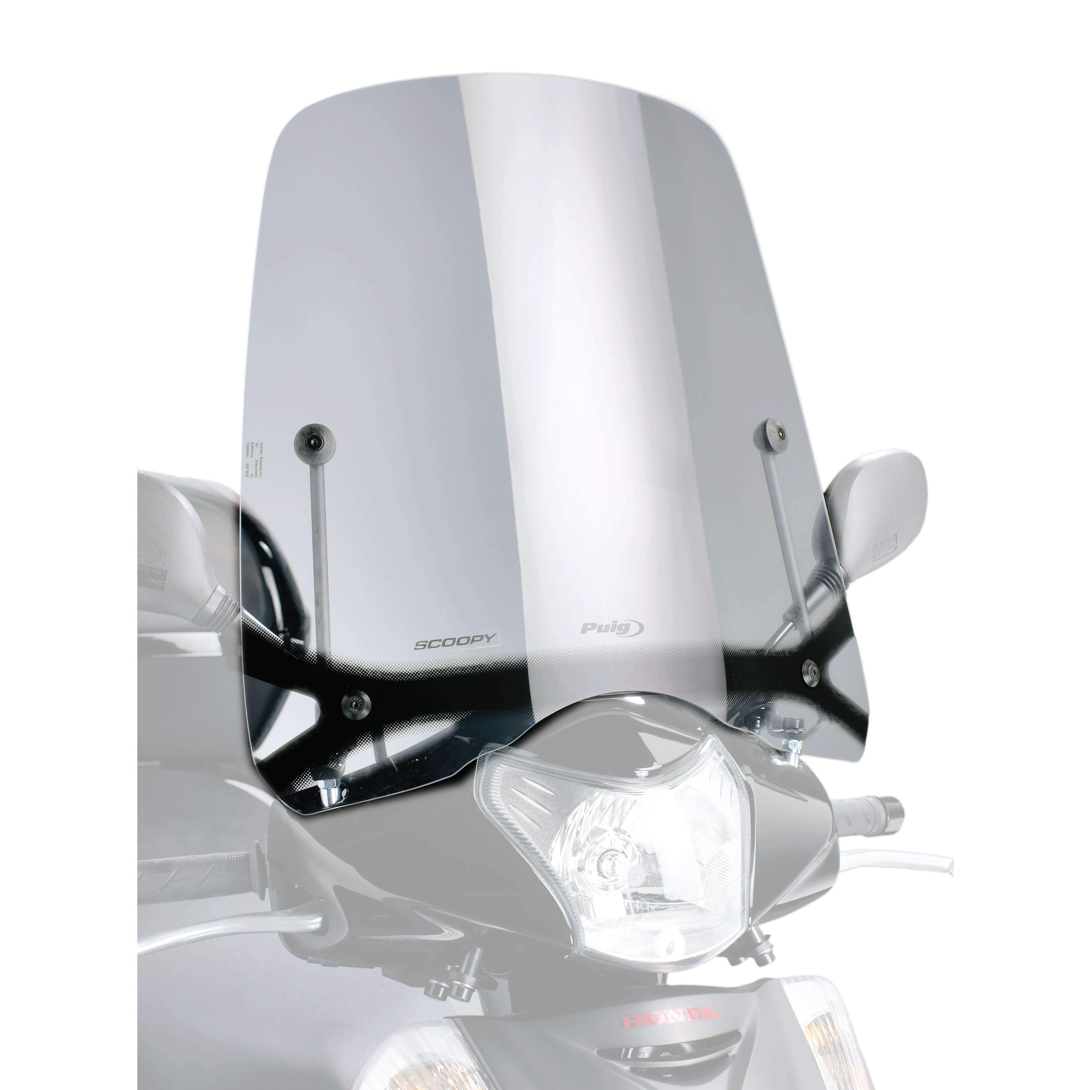 Puig Windscreen T.S | Clear | Honda SH 125i 2007>2008-Screens-Pyramid Motorcycle Accessories