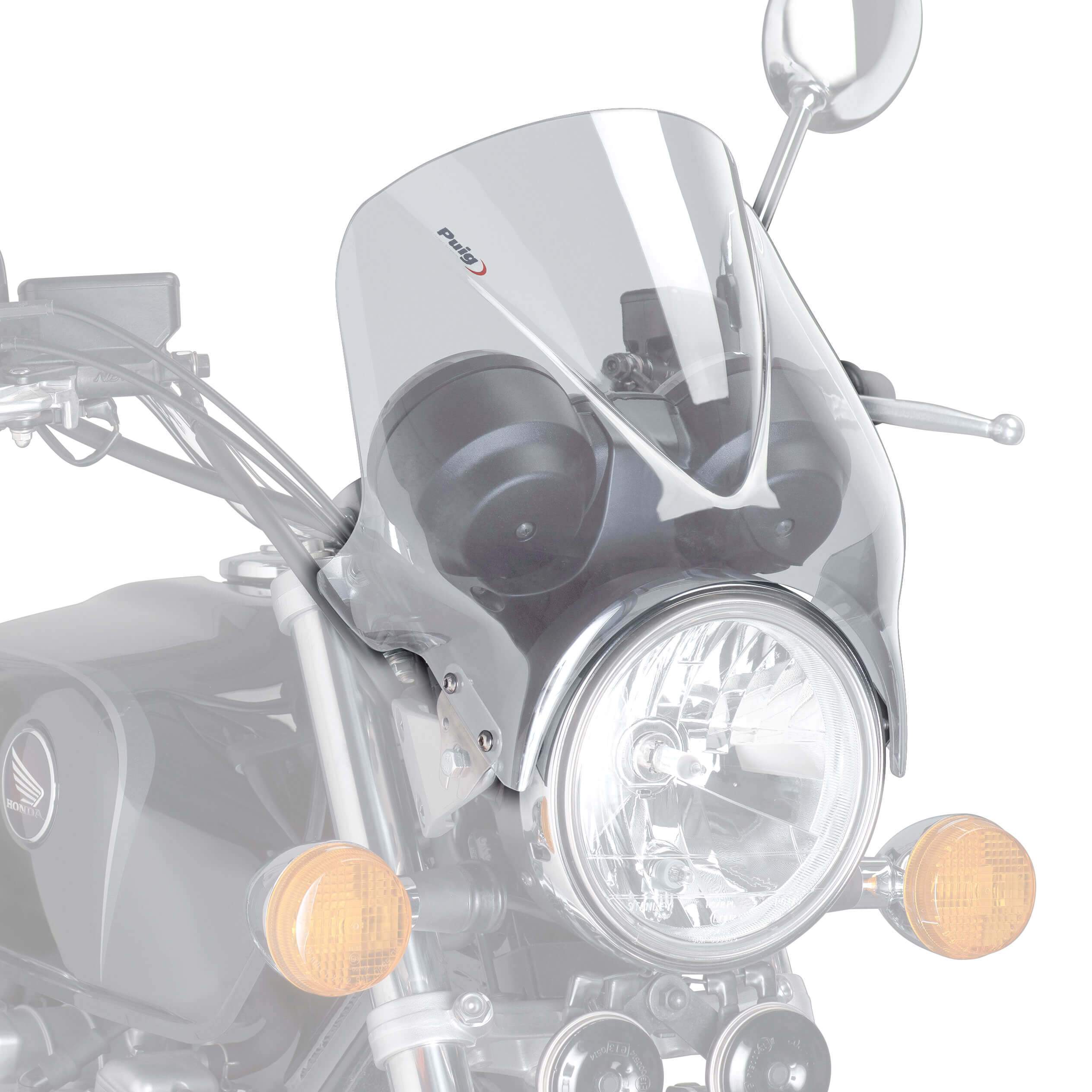 Puig Windy Screen | Clear | Honda CLR 125 City Fly 1998>2000-Screens-Pyramid Motorcycle Accessories