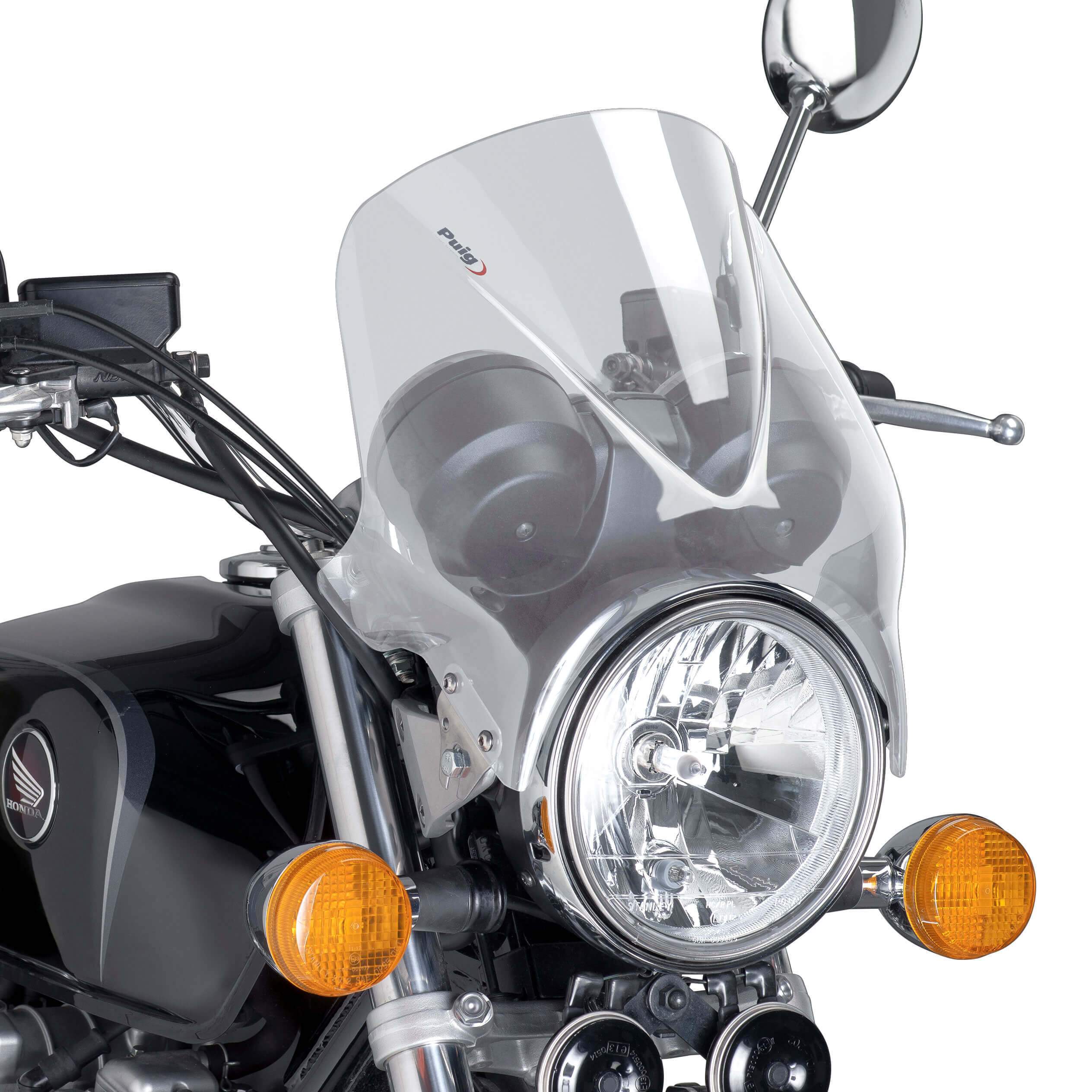 Puig Windy Screen | Clear | Honda CLR 125 City Fly 1998>2000-Screens-Pyramid Motorcycle Accessories