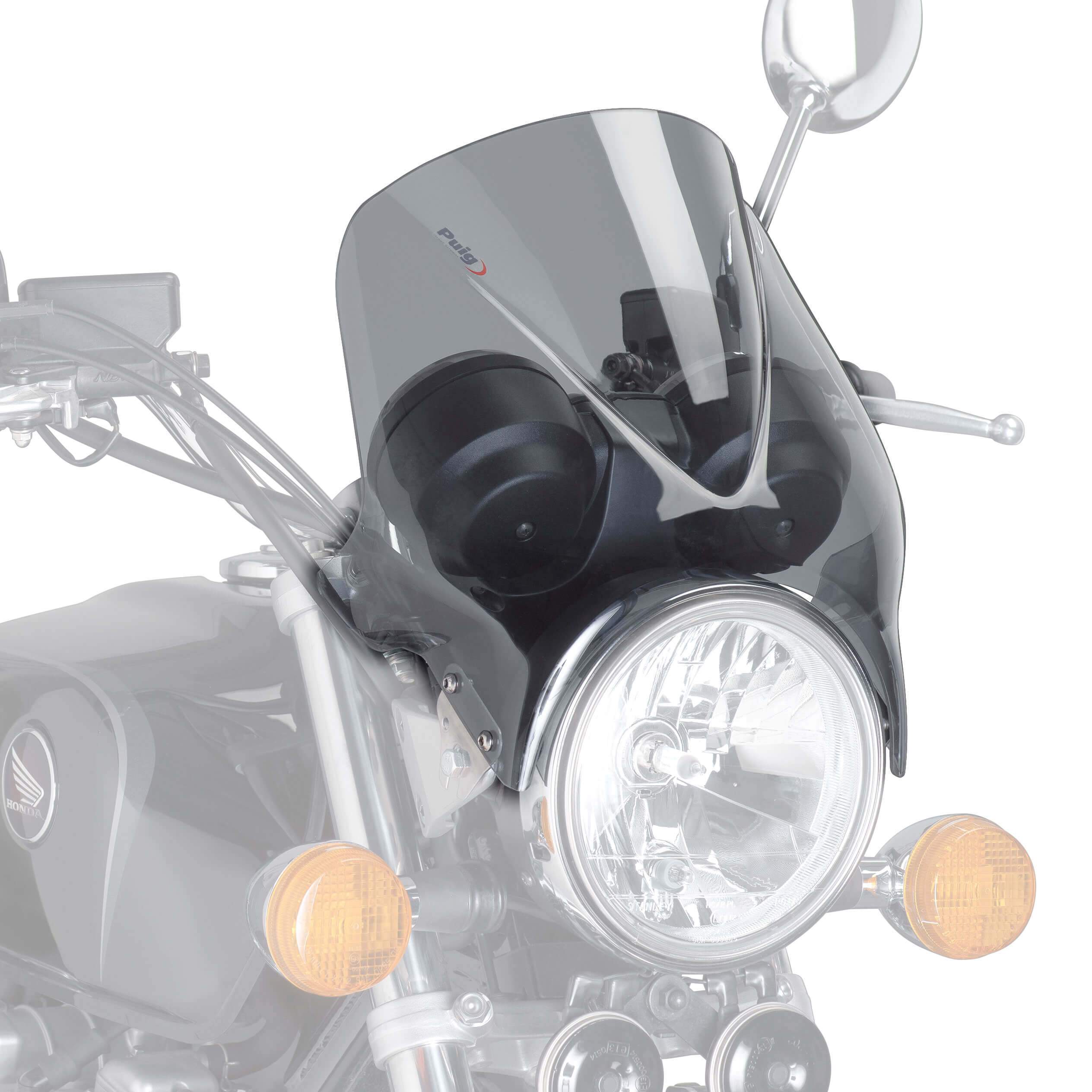 Puig Windy Screen | Light Smoke | Suzuki GSF 1200 Bandit 1996>2005-Screens-Pyramid Motorcycle Accessories
