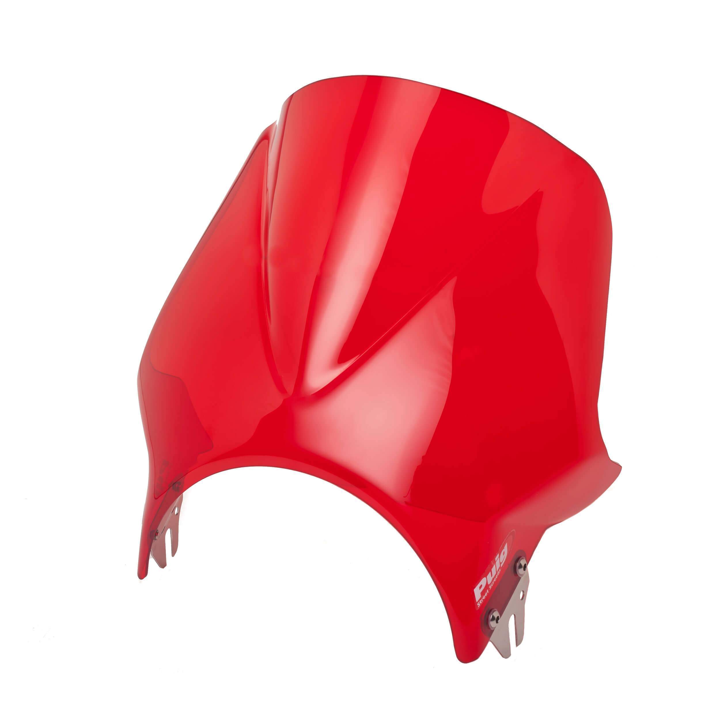 Puig Windy Screen | Red | Honda Revere 1999>2003-Screens-Pyramid Motorcycle Accessories