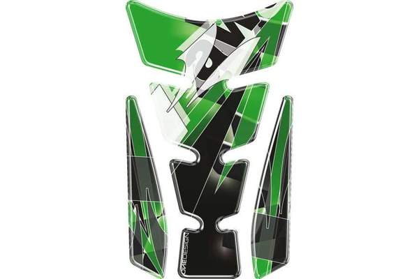 Puig Wings Kawasaki Tank Pad | Green -  Shop name