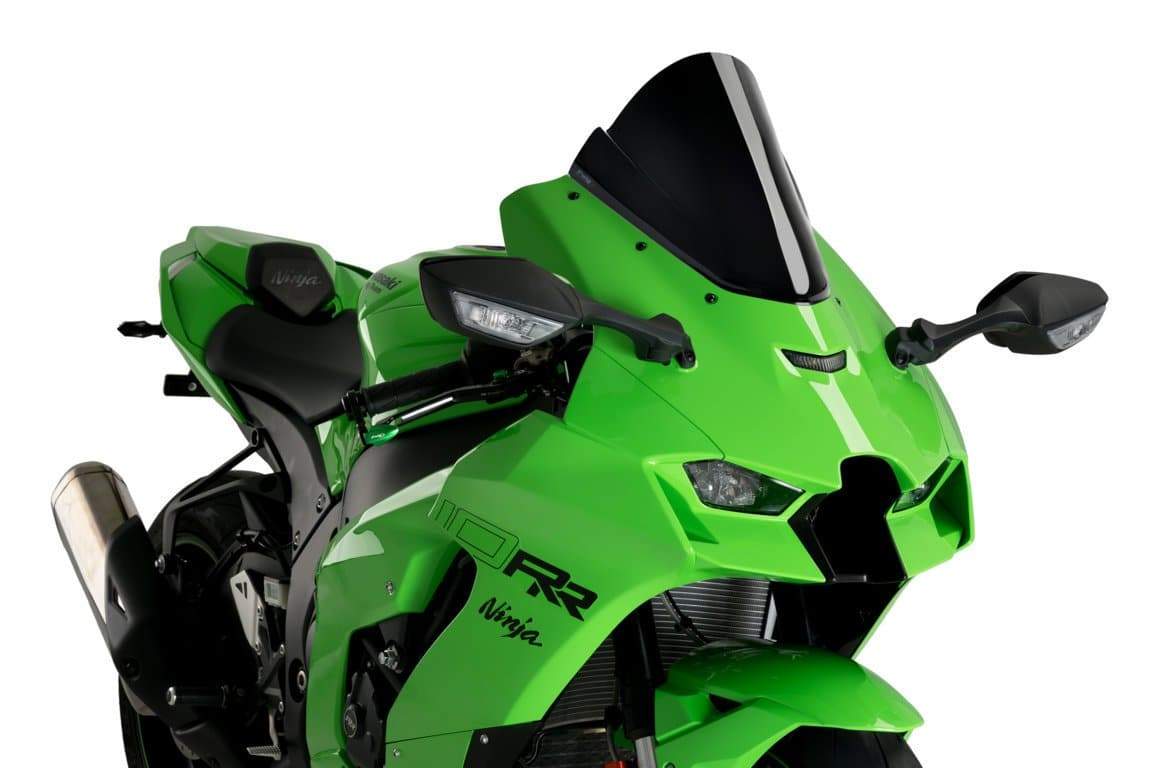 Puig Z-Racing Screen | Black (Opaque) | Kawasaki ZX-10R 2021>Current-M20541N-Screens-Pyramid Motorcycle Accessories