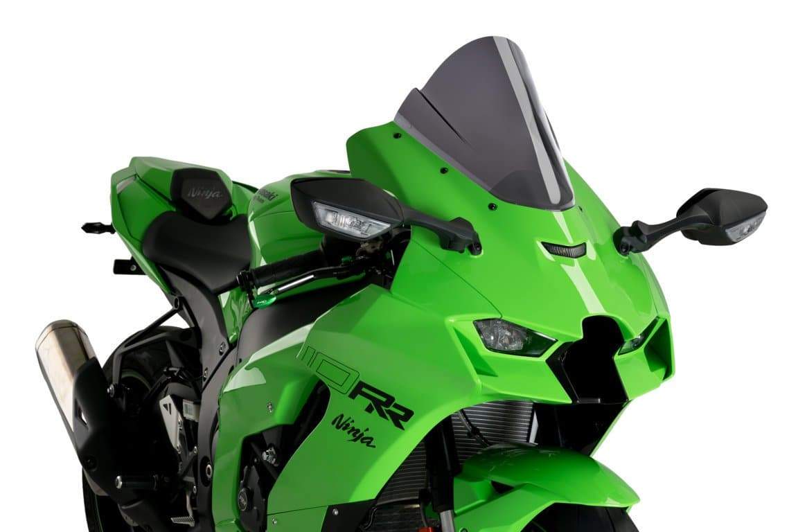 Puig Z-Racing Screen | Dark Smoke | Kawasaki ZX-10R 2021>Current-M20541F-Screens-Pyramid Motorcycle Accessories