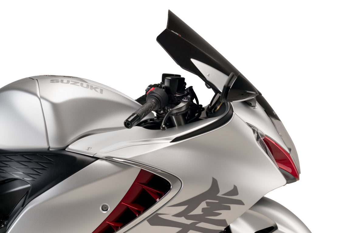Puig Z-Racing Screen | Dark Smoke | Suzuki Hayabusa GSX1300R 2021>Current -   Pyramid Motorcycle Accessories