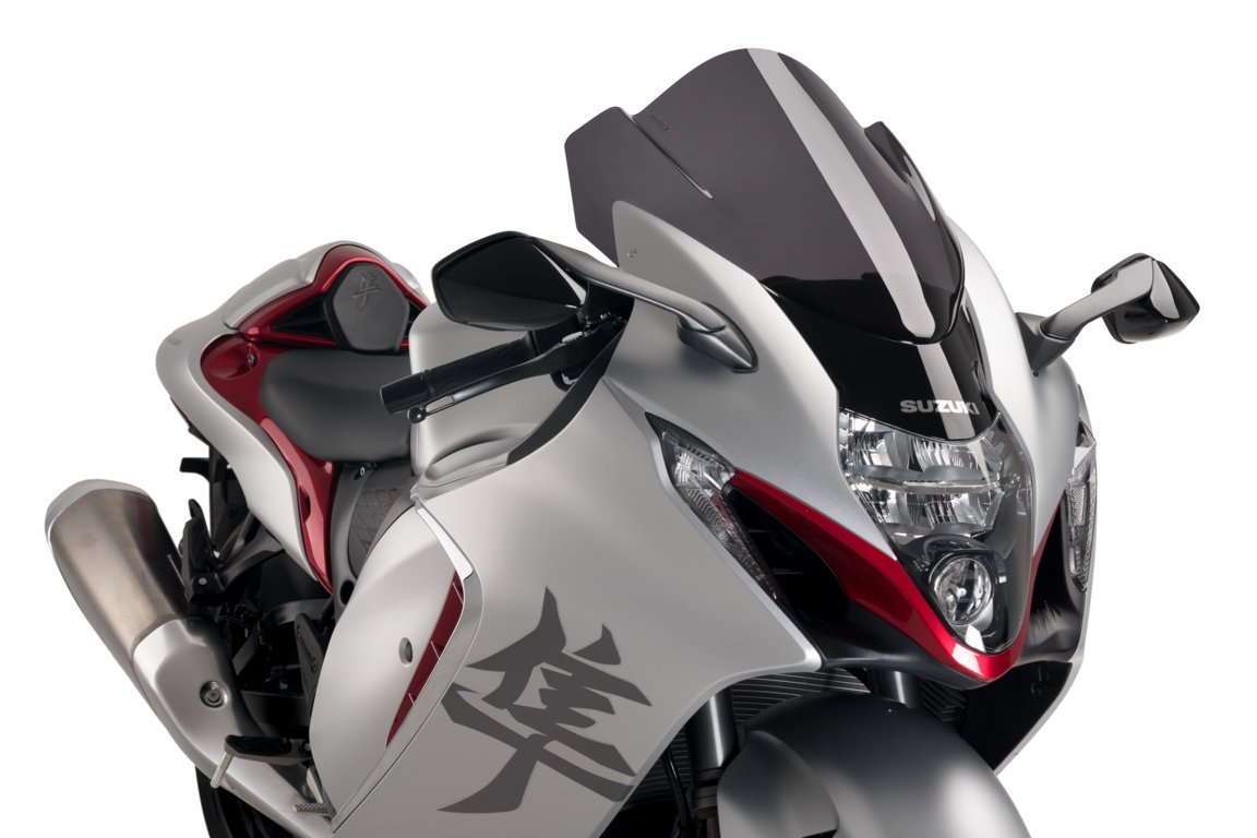 Puig Z-Racing Screen | Dark Smoke | Suzuki Hayabusa GSX1300R 2021>Current -   Pyramid Motorcycle Accessories