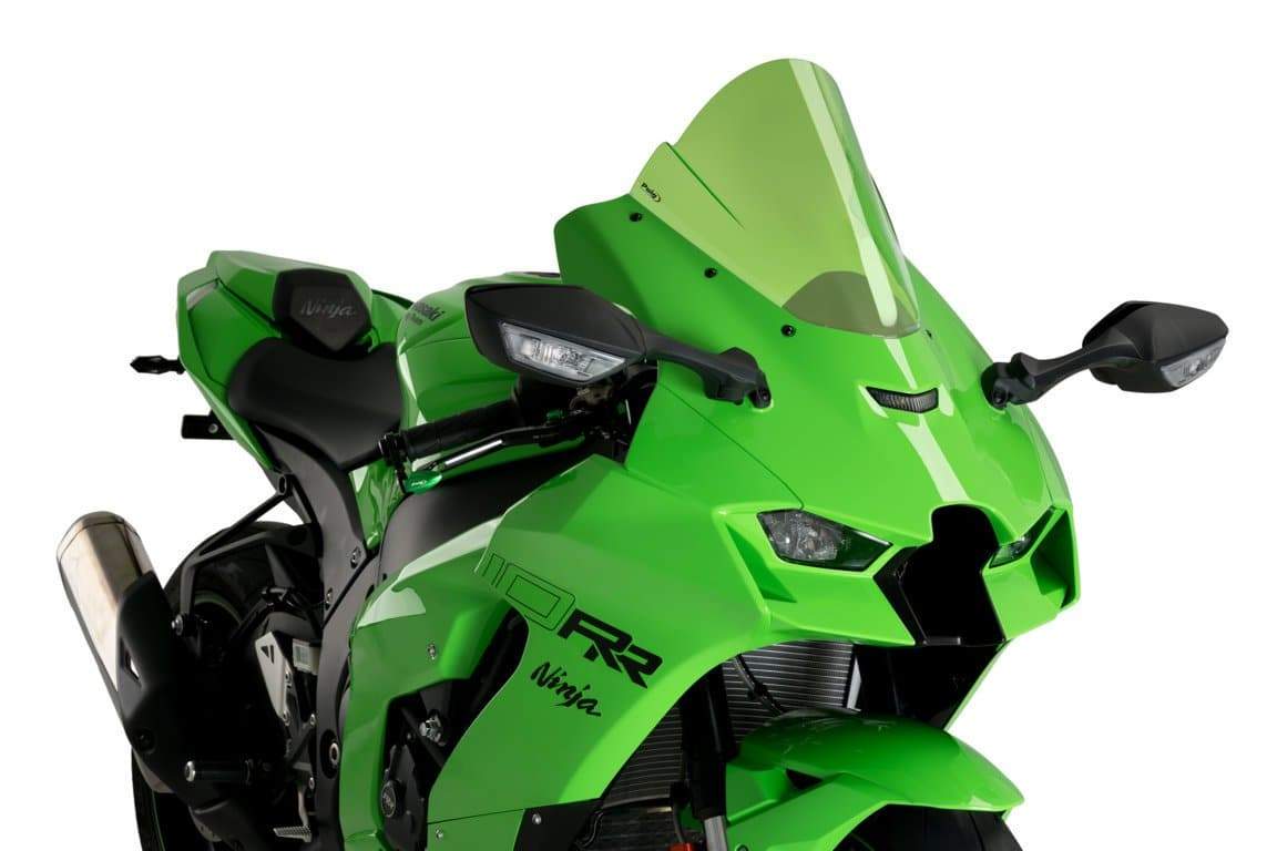 Puig Z-Racing Screen | Green | Kawasaki ZX-10R 2021>Current-M20541V-Screens-Pyramid Motorcycle Accessories