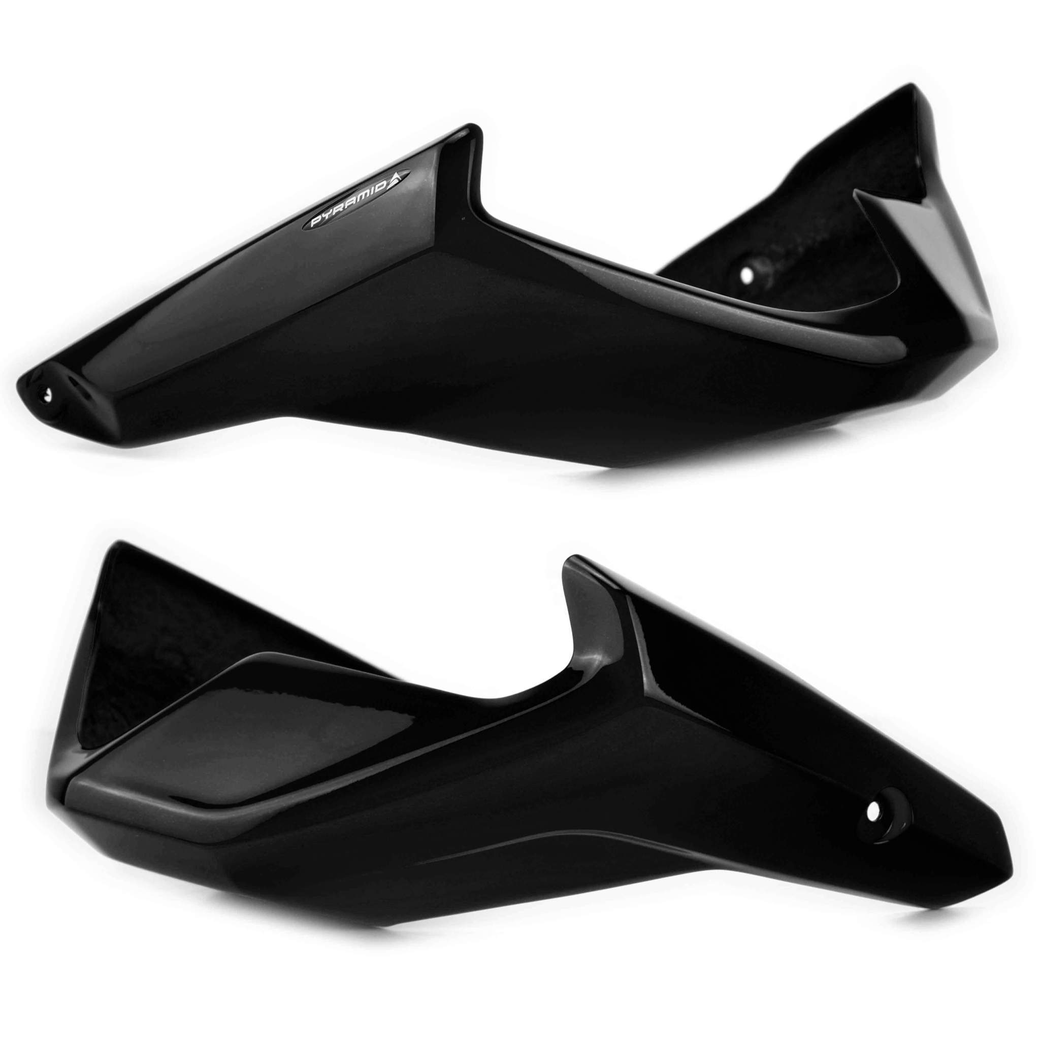 Pyramid Belly Pan | Gloss Black | Honda CB 650 R 2018>Current-21053B-Belly Pans-Pyramid Motorcycle Accessories