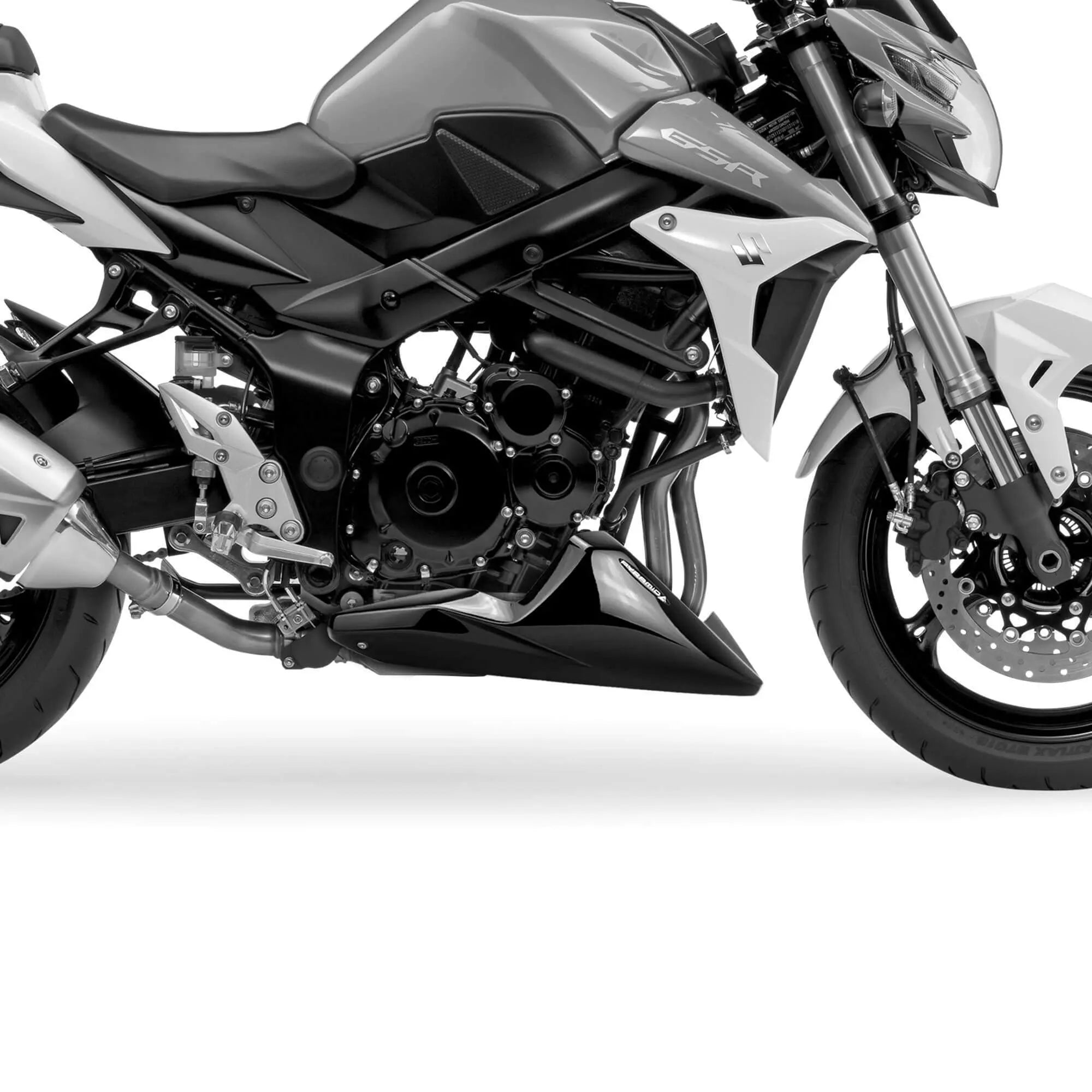 Pyramid Belly Pan | Gloss Black | Suzuki GSR 750 2011>2016 -  Shop name
