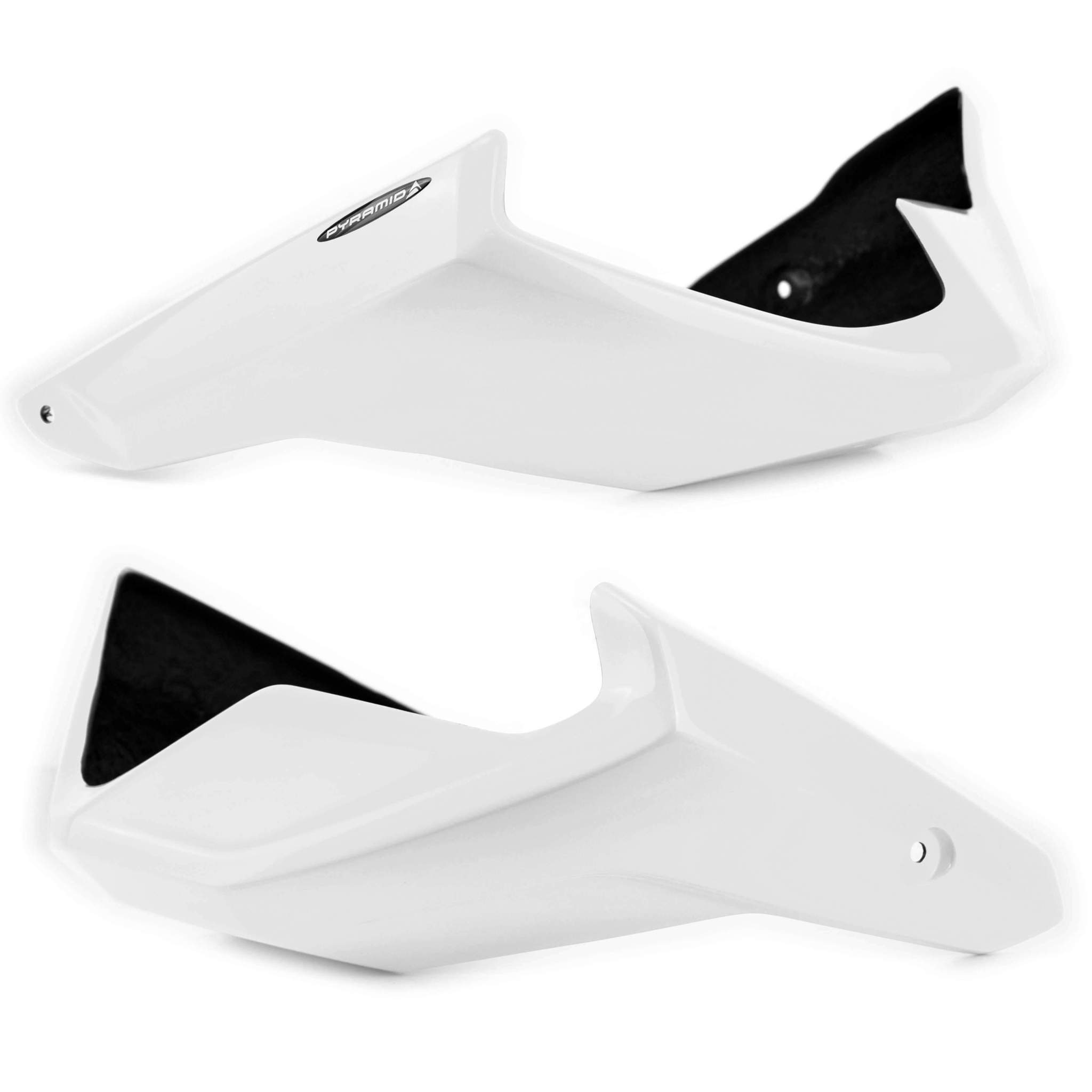 Pyramid Belly Pan | Gloss White | Honda CB 650 R 2018>Current-21053C-Belly Pans-Pyramid Motorcycle Accessories