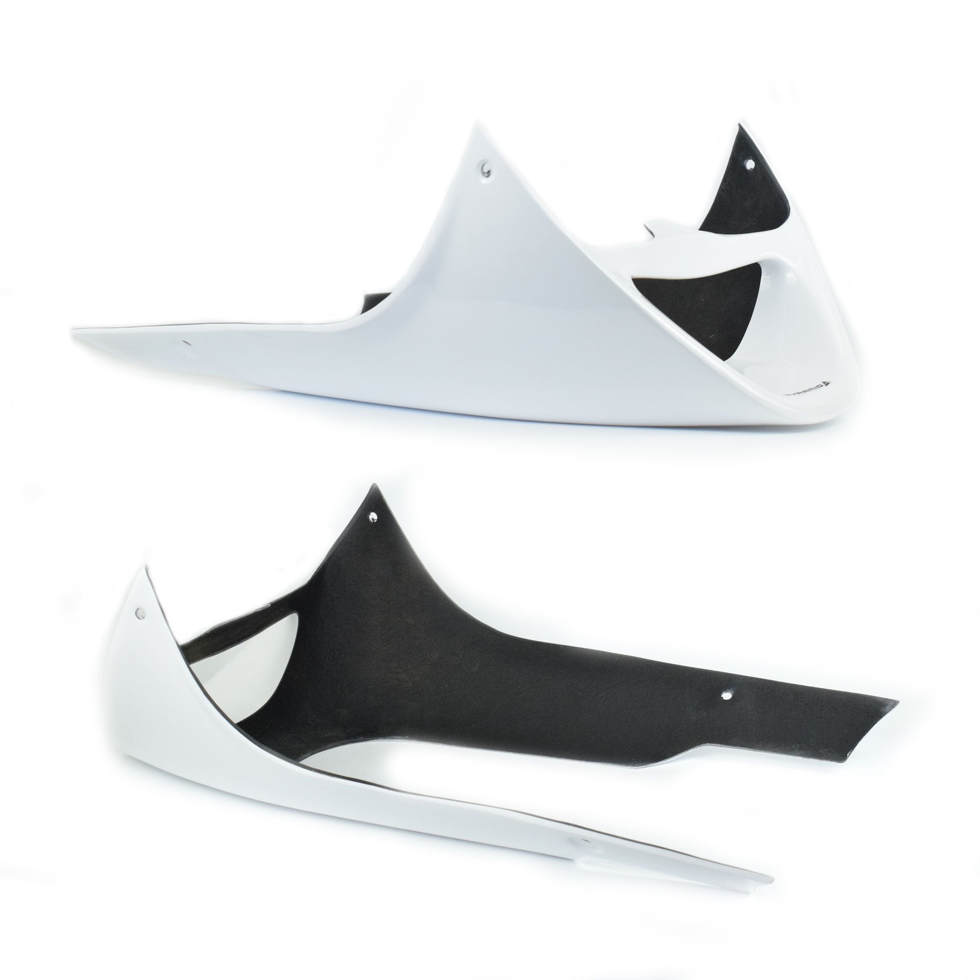 Pyramid Belly Pan | Gloss White | Yamaha FJ 1100 1984>1985-22011C-Belly Pans-Pyramid Motorcycle Accessories
