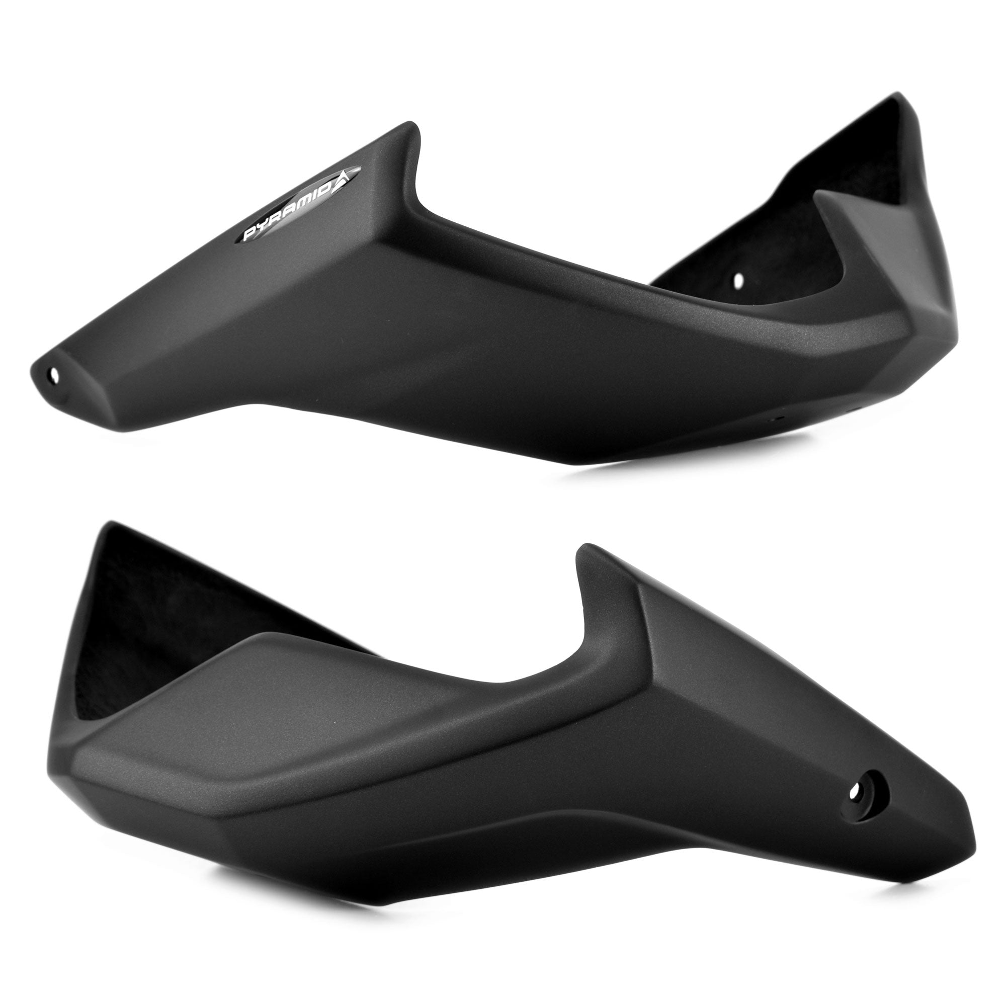 Pyramid Belly Pan | Matte Black | Honda CB 650 F 2014>2018-21053M-Belly Pans-Pyramid Motorcycle Accessories