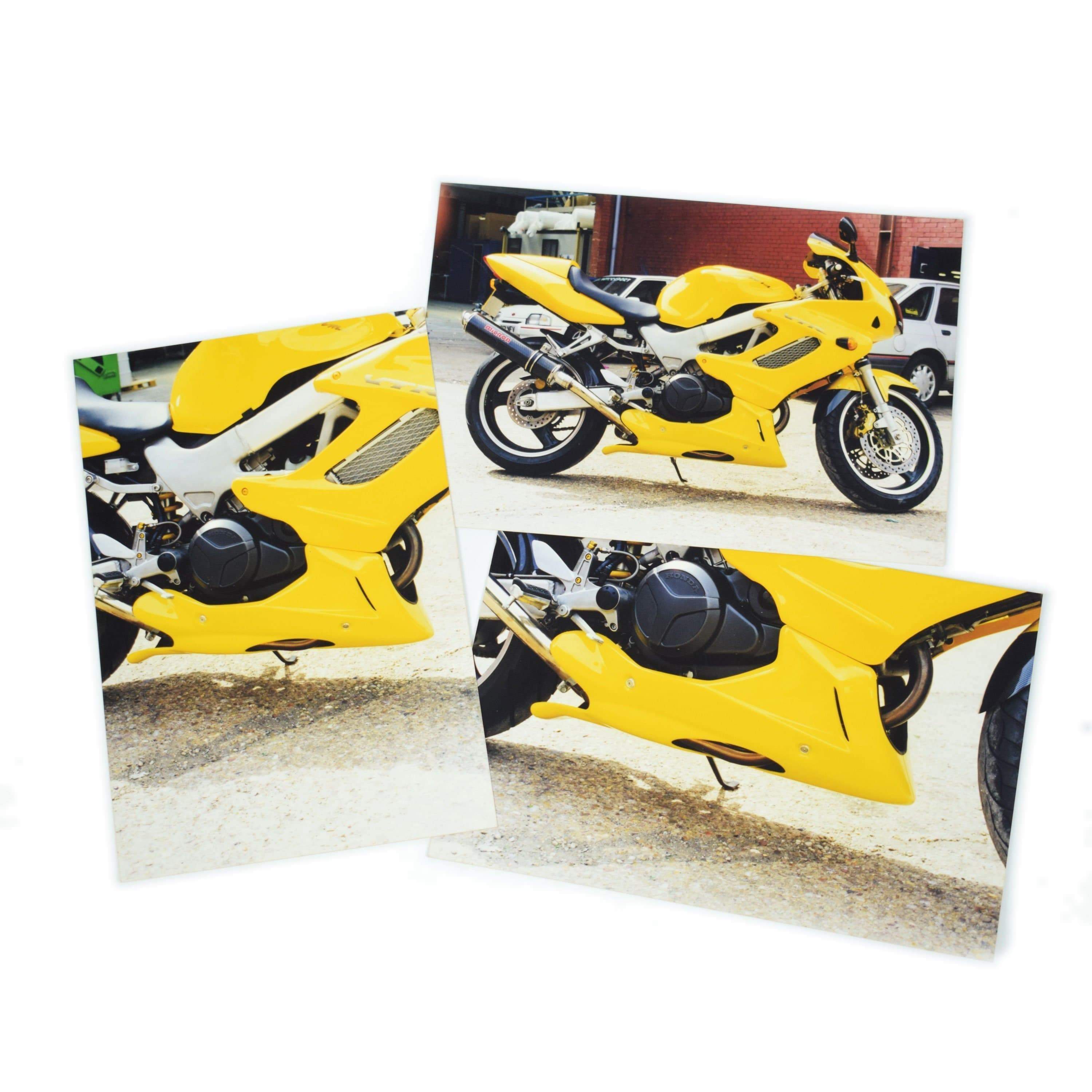 Pyramid Belly Pan | Matte Black | Honda VTR 1000 F Firestorm 1997>2005-Belly Pans-Pyramid Motorcycle Accessories