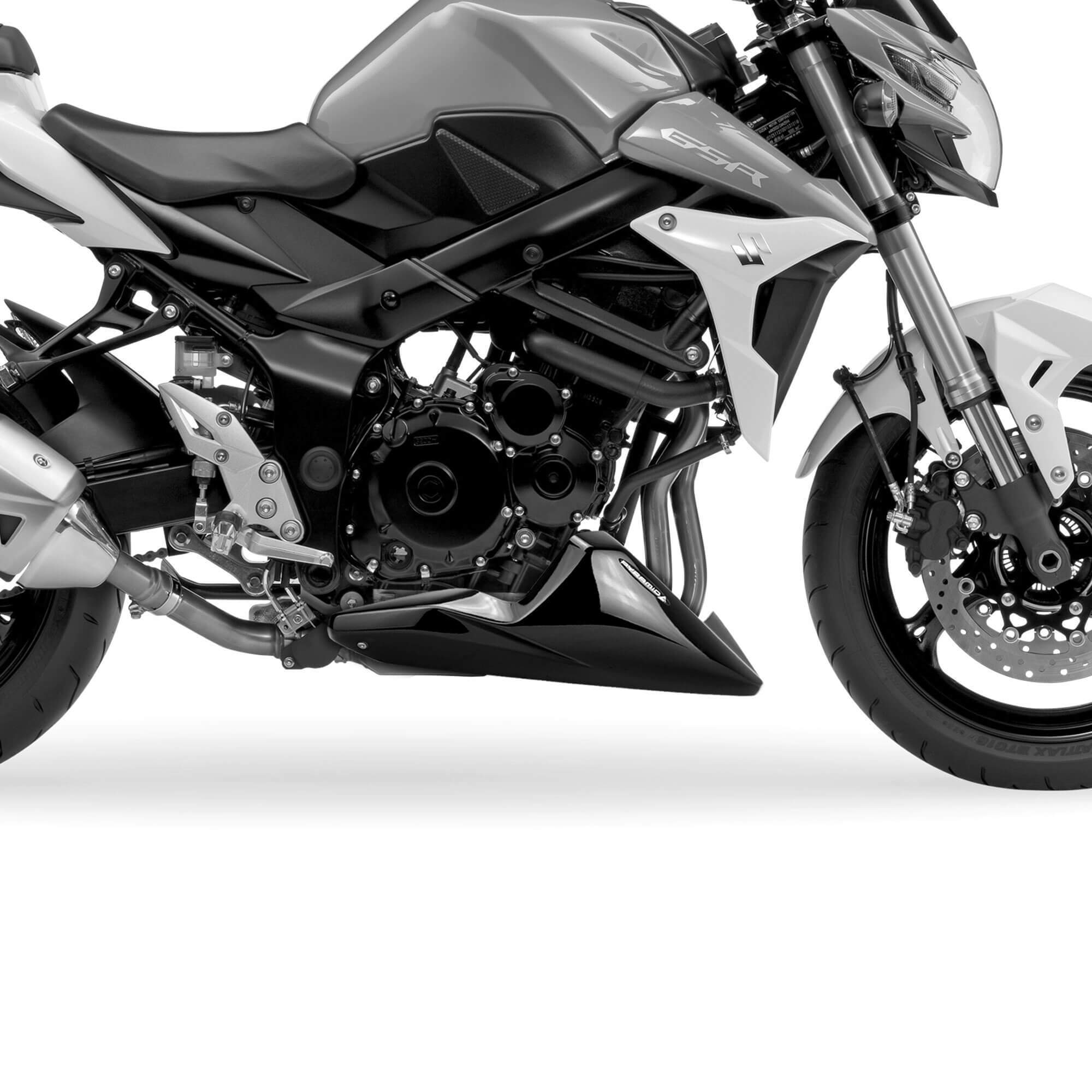 Pyramid Belly Pan | Unpainted | Suzuki GSR 750 2011>2016-Belly Pans-Pyramid Motorcycle Accessories