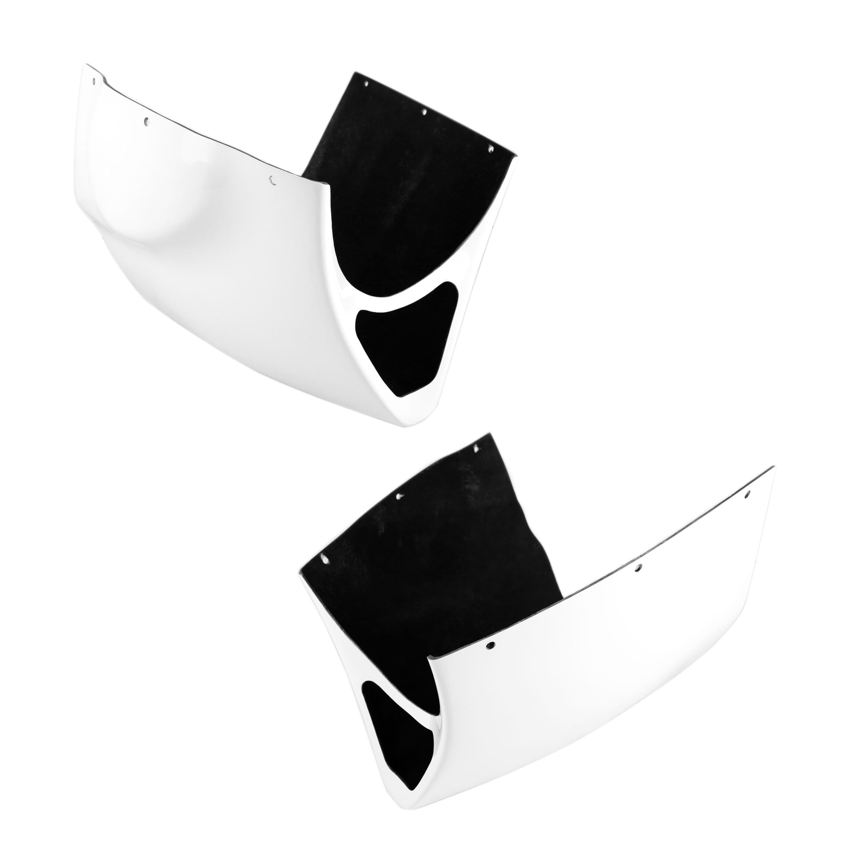 Pyramid Belly Pan | White | Suzuki RG 125 1985>1991-Belly Pans-Pyramid Motorcycle Accessories