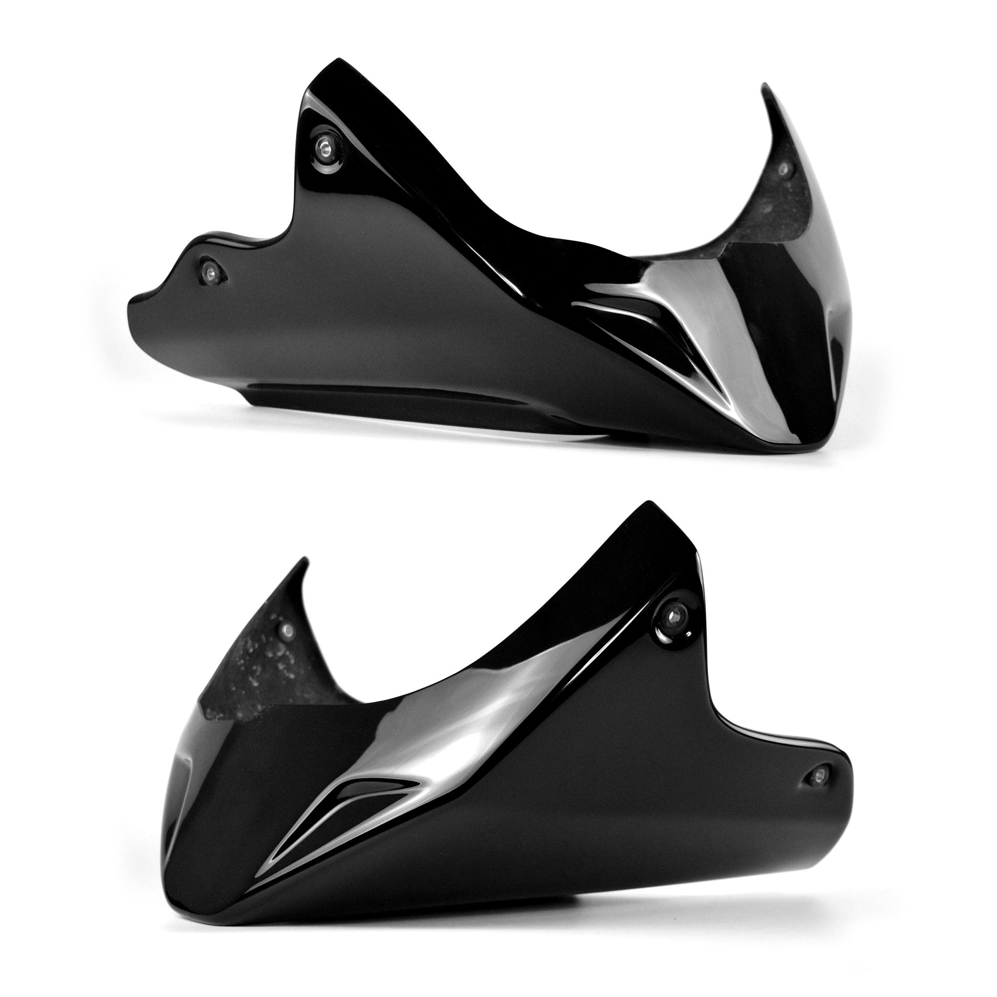 Pyramid Belly Pan (water-cooled model only) | Gloss Black | Suzuki GSF 650 S Bandit 2007>2014-Belly Pans-Pyramid Motorcycle Accessories