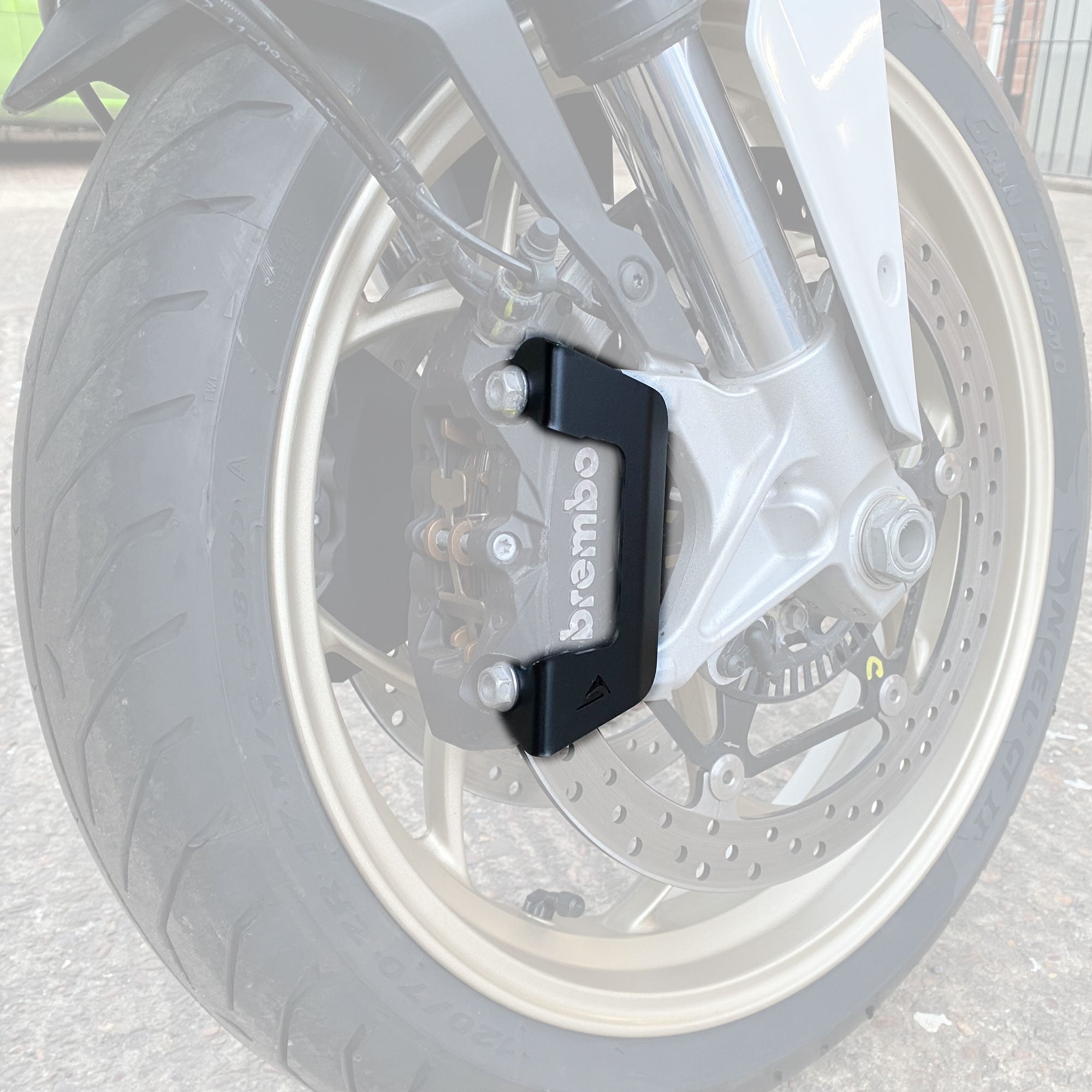 Pyramid Brake Caliper Guards | Matte Black | Ducati Monster 797 2017>2021-36875M-Crash Protection-Pyramid Motorcycle Accessories