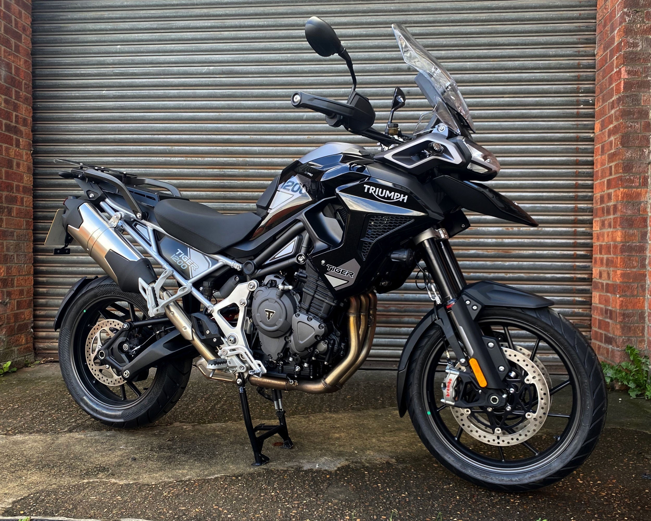 Pyramid Decals (Set of 6) | Black & Grey | Triumph Tiger 1200 GT 2022>Current -  Shop name