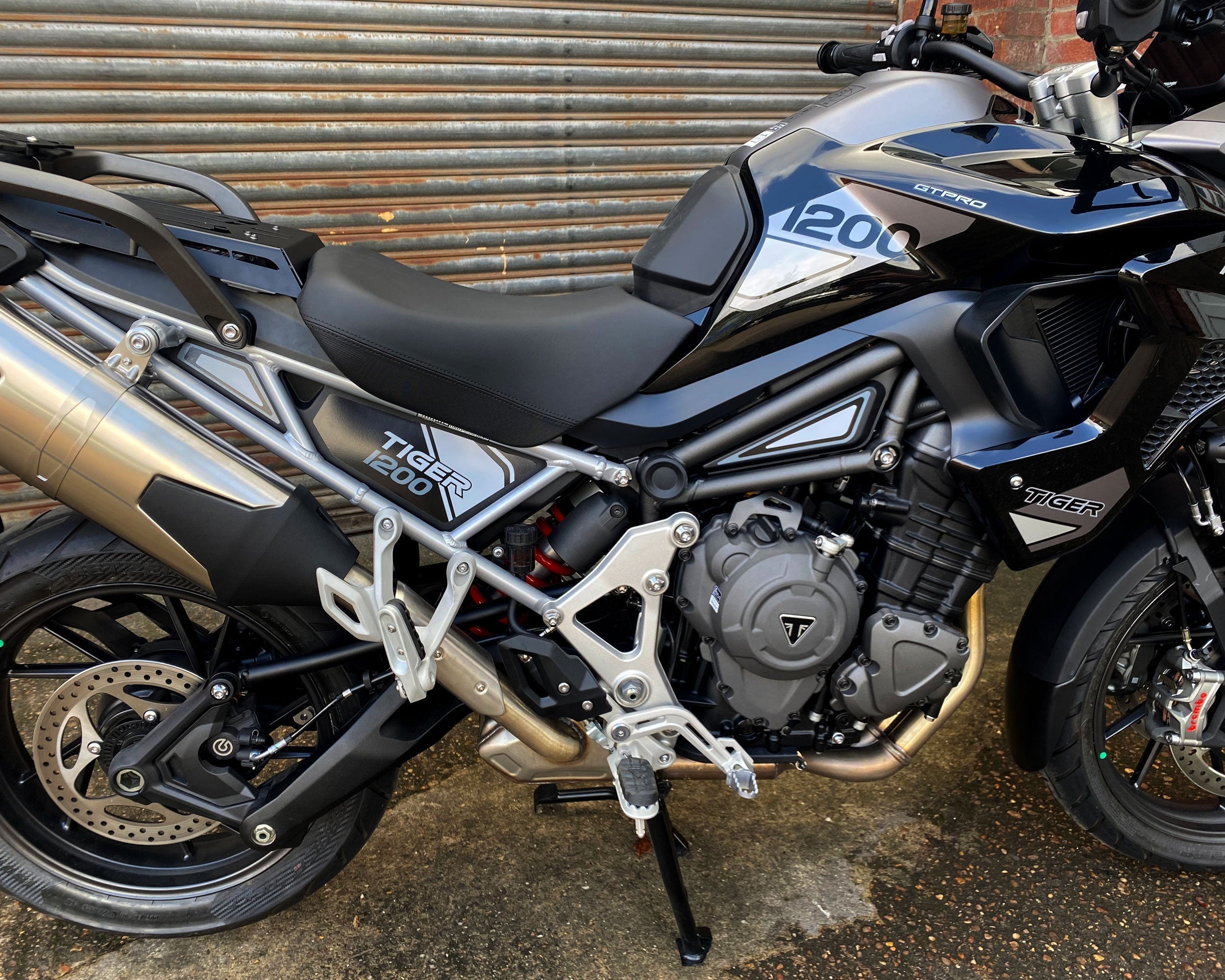 Pyramid Decals (Set of 6) | Black & Grey | Triumph Tiger 1200 Rally Explorer 2022>Current -  Shop name