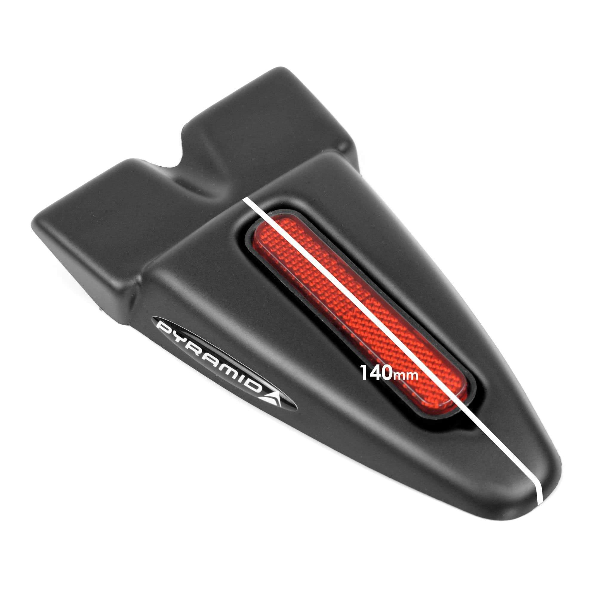 Pyramid Ductail Urban + Reflector | Matte Black - Rear Protection-Ductails-Pyramid Motorcycle Accessories