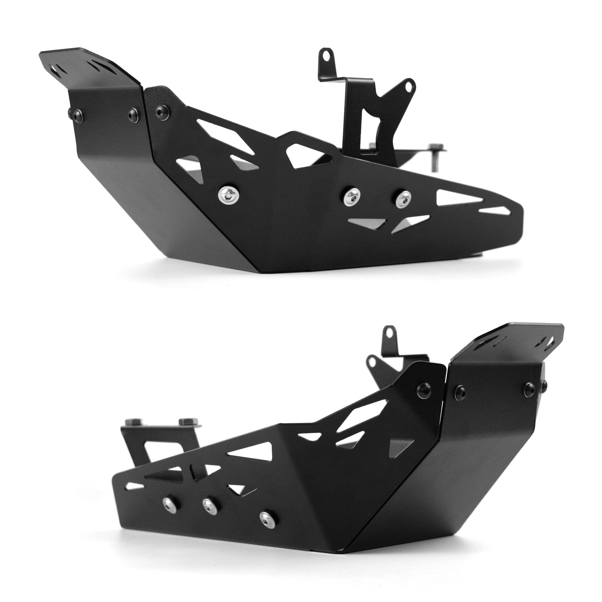 Pyramid Engine Plate | Matte Black | Honda MSX 125 2021>Current-21115M-Engine Guards-Pyramid Motorcycle Accessories