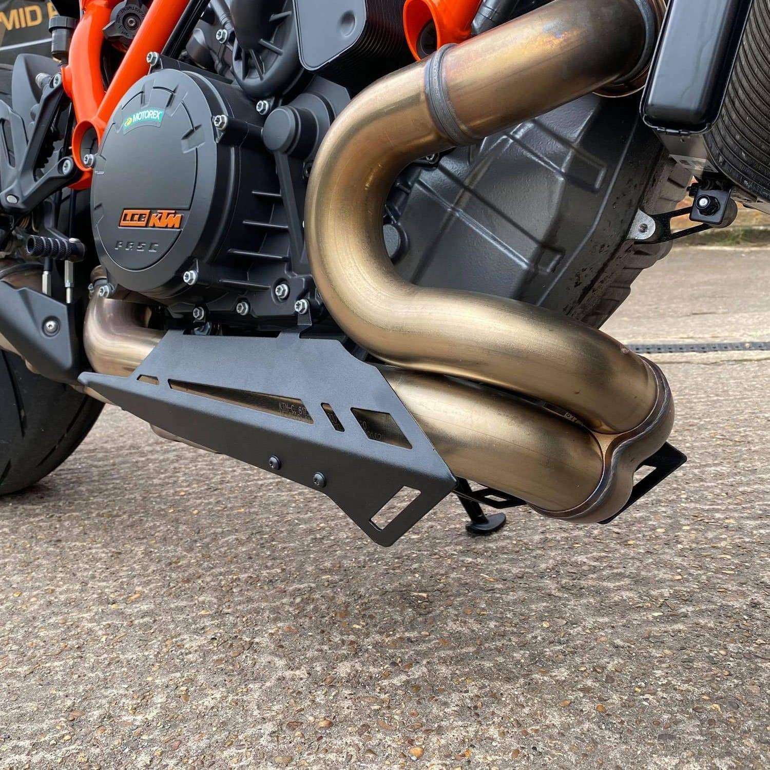 Pyramid Exhaust Cheeks | Matte Black | KTM 1290 Super Duke R 2020>Current-Belly Pans-Pyramid Motorcycle Accessories