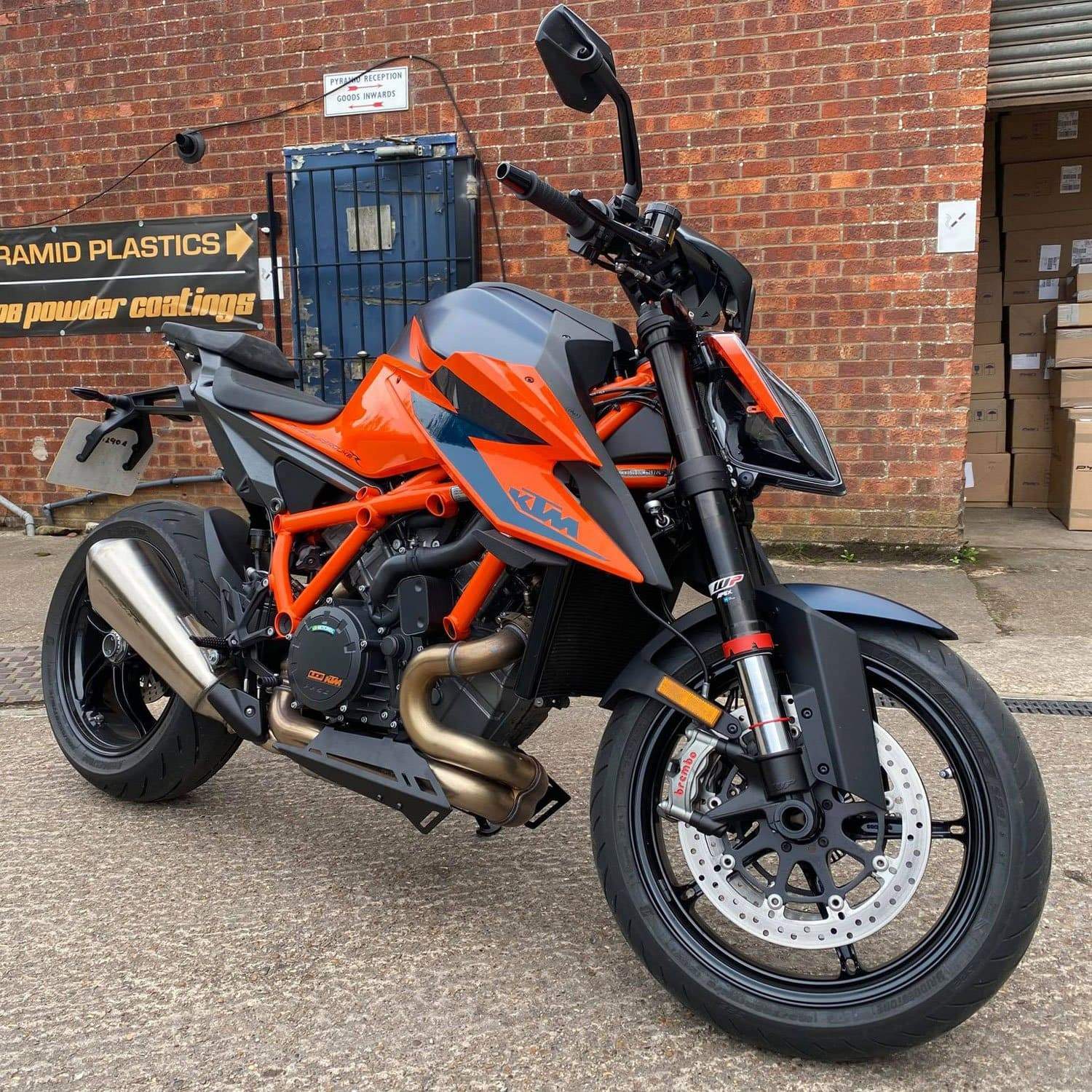 Pyramid Exhaust Cheeks | Matte Black | KTM 1290 Super Duke R 2020>Current-Belly Pans-Pyramid Motorcycle Accessories