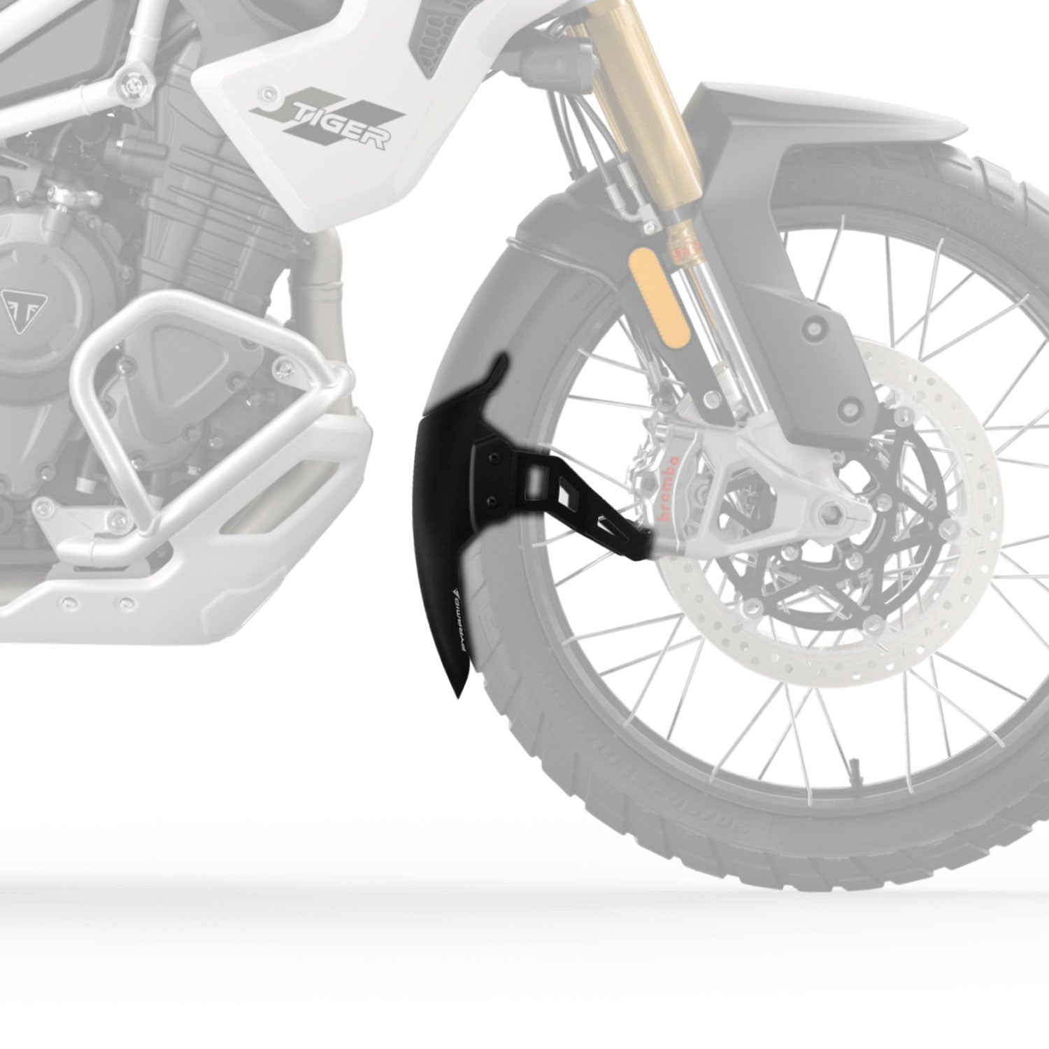 Pyramid Extenda Fenda EXTRA | Matte Black | Triumph Tiger 1200 Rally Pro 2022>Current -  Shop name
