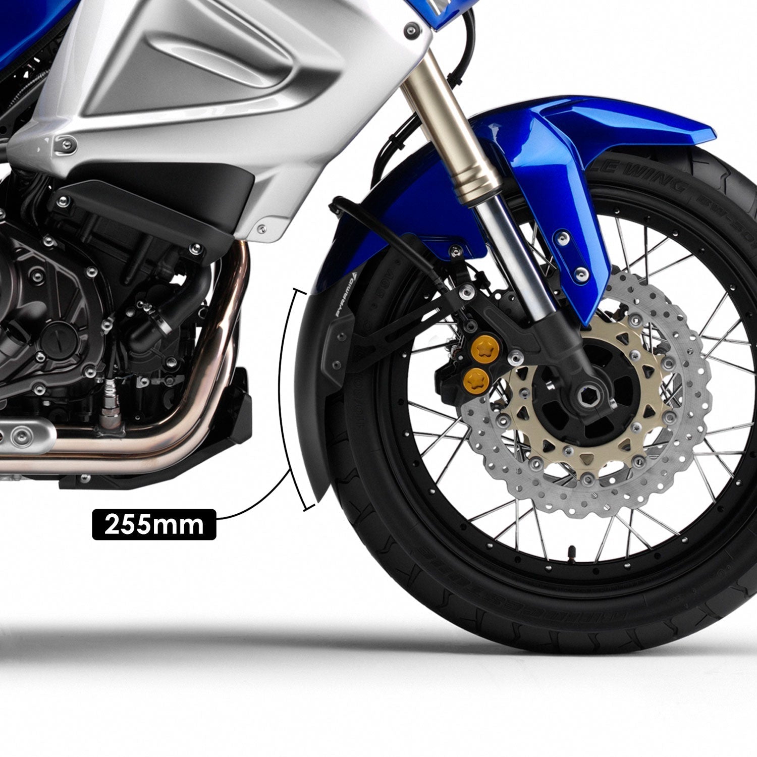 Pyramid Extenda Fenda EXTRA | Matte Black | Yamaha XT 1200 Z Super Ten