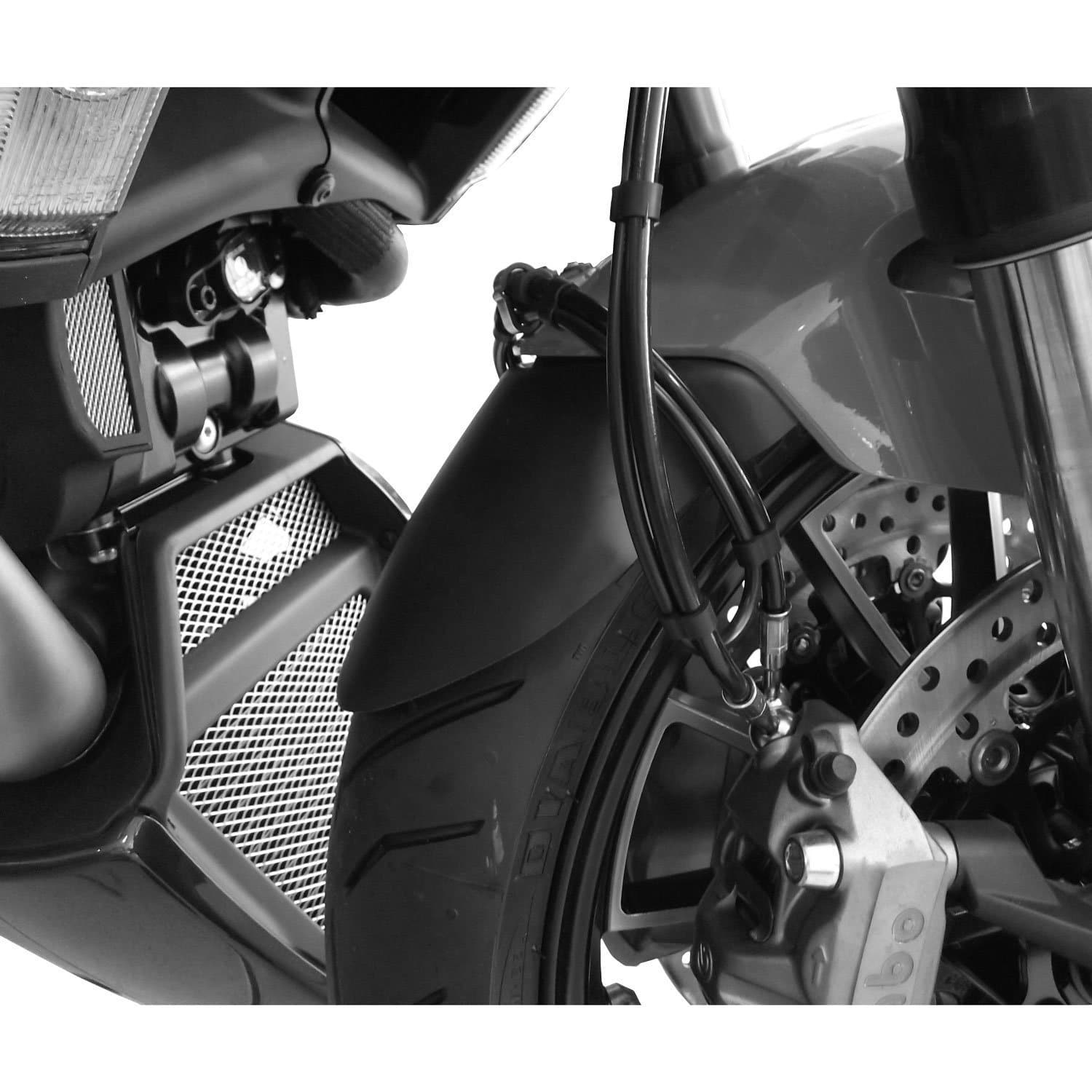 Pyramid Extenda Fenda | Matte Black | Ducati Diavel 2011>2015-05503-Extenda Fendas-Pyramid Motorcycle Accessories