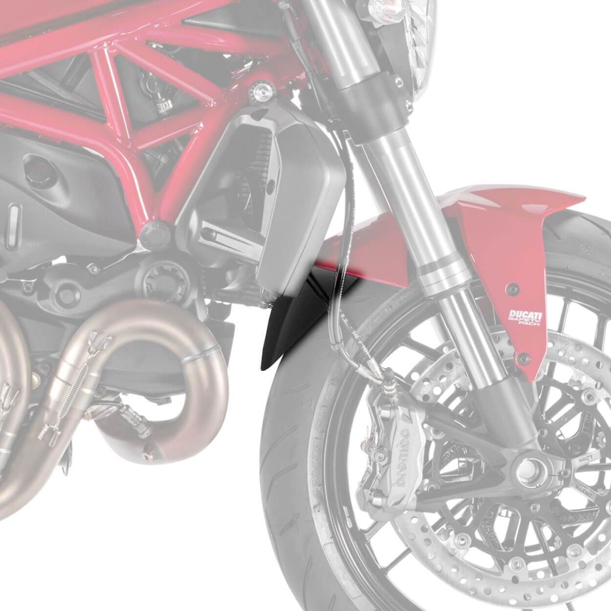 Pyramid Extenda Fenda | Matte Black | Ducati Monster 821 2014>2020 -  Shop name