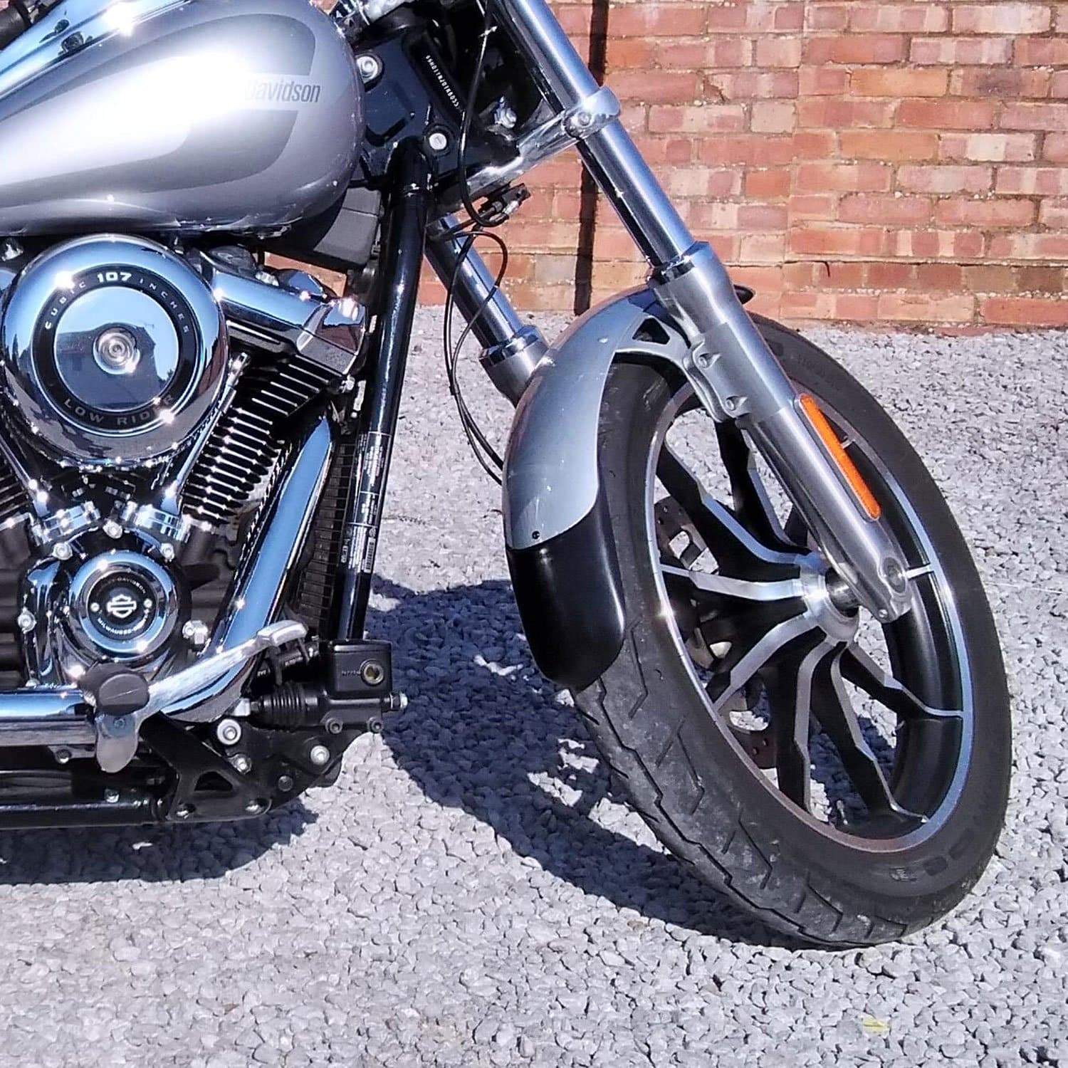 Pyramid Extenda Fenda | Matte Black | Harley Davidson Softail Low Rider (FXLR) 2017>2021-Extenda Fendas-Pyramid Motorcycle Accessories