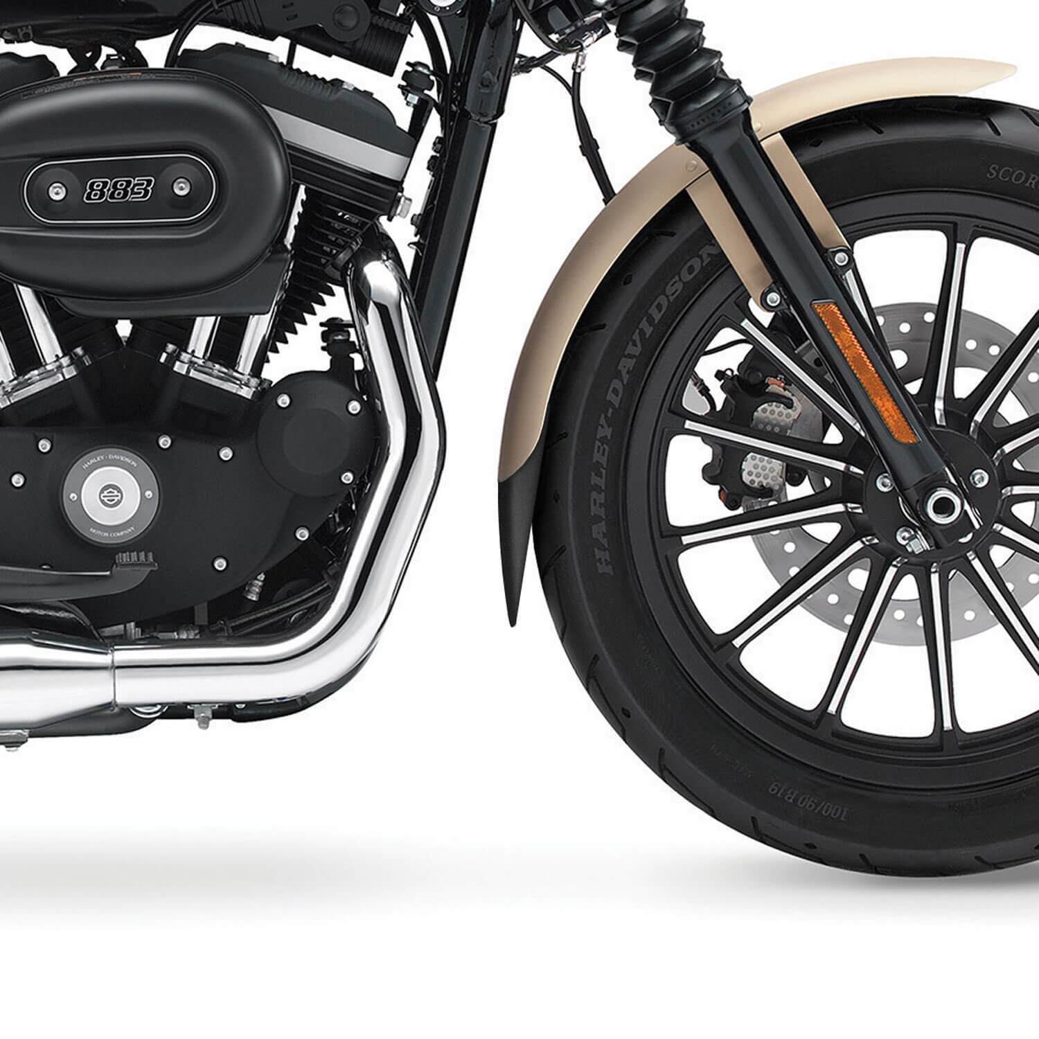 Pyramid Extenda Fenda | Matte Black | Harley Davidson Softail Night Train (FXSTB) 1997>2011-Extenda Fendas-Pyramid Motorcycle Accessories