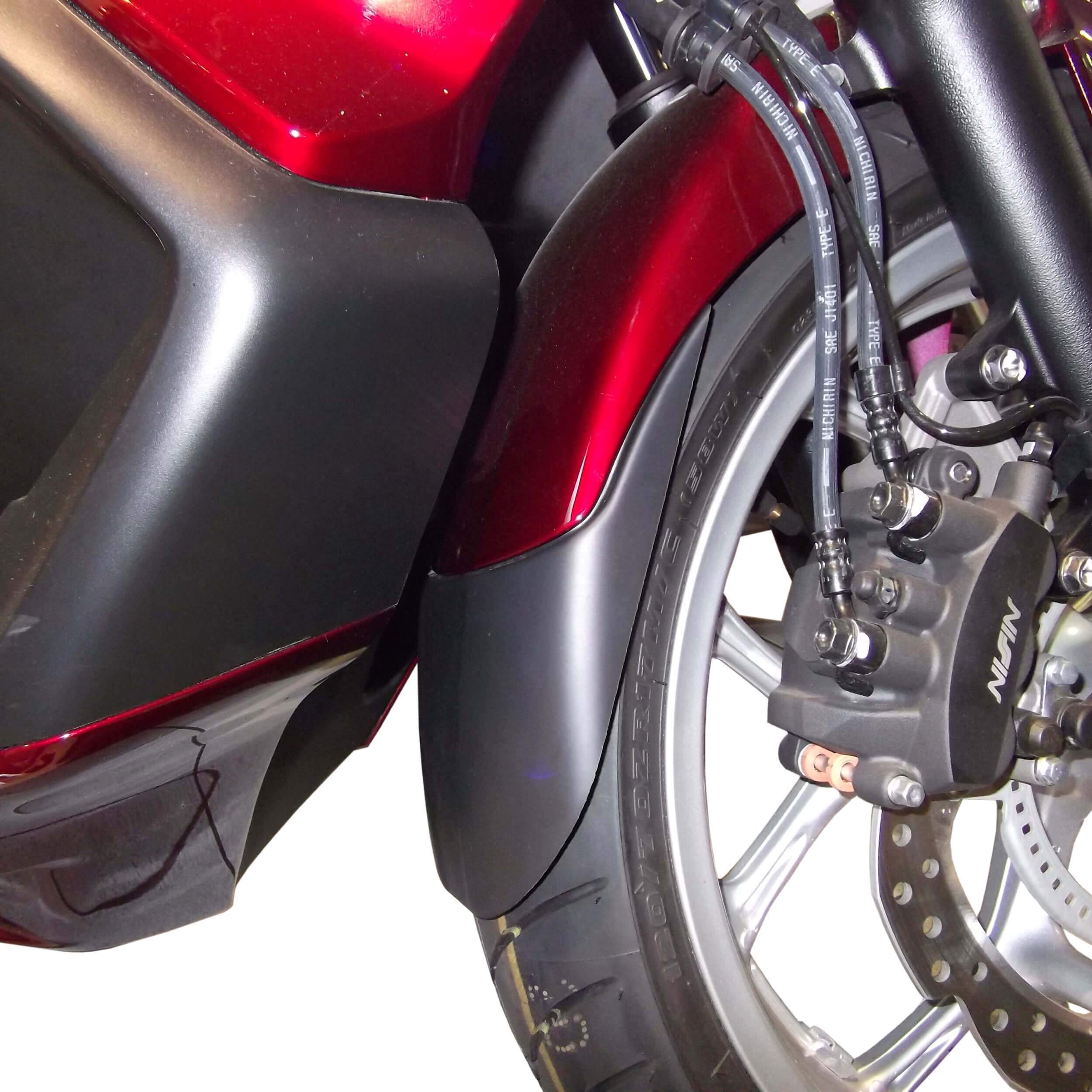 Pyramid Extenda Fenda | Matte Black | Honda NC 700 D Integra 2012>2013-Extenda Fendas-Pyramid Motorcycle Accessories