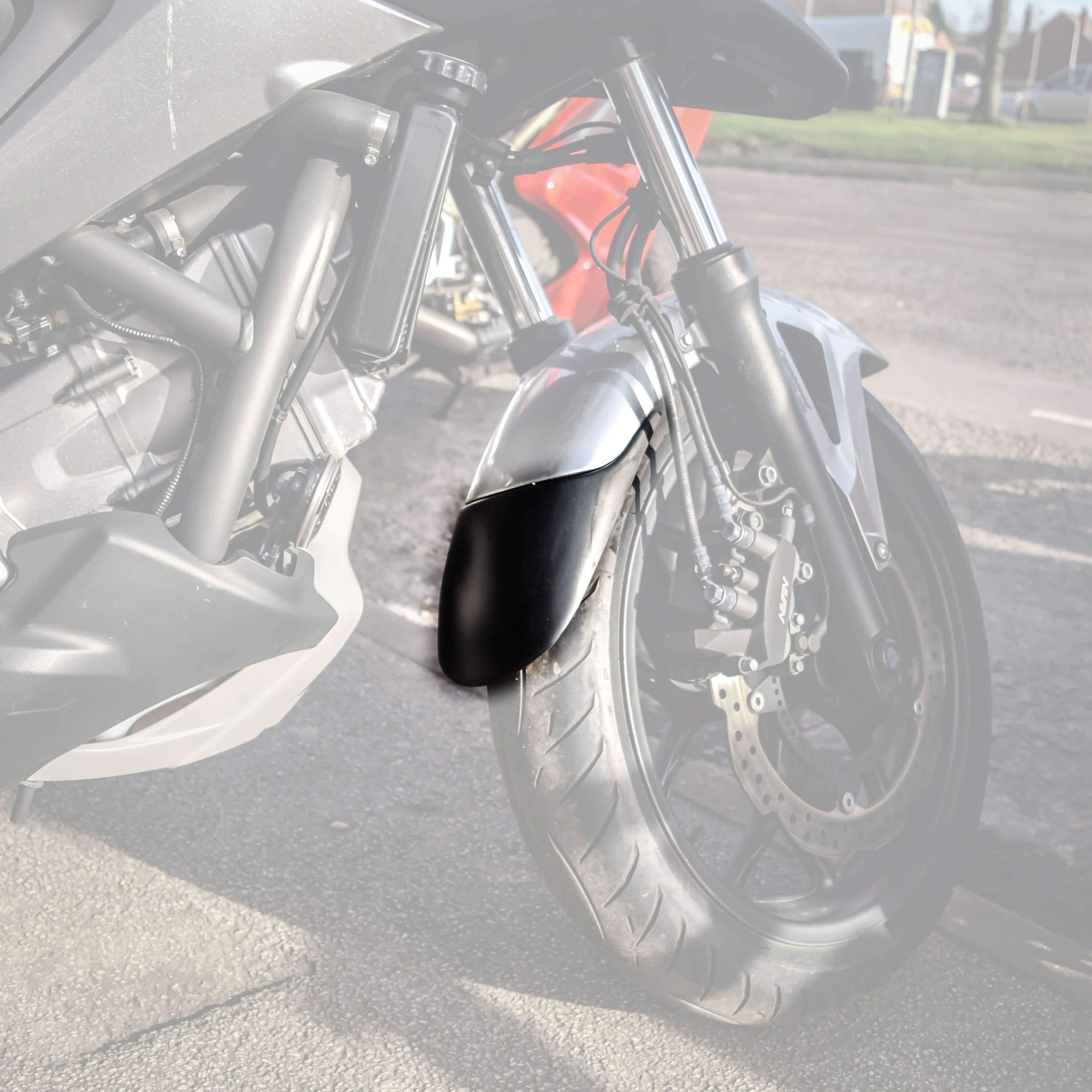 Pyramid Extenda Fenda | Matte Black | Honda NC 700 X 2012>2014-Extenda Fendas-Pyramid Motorcycle Accessories