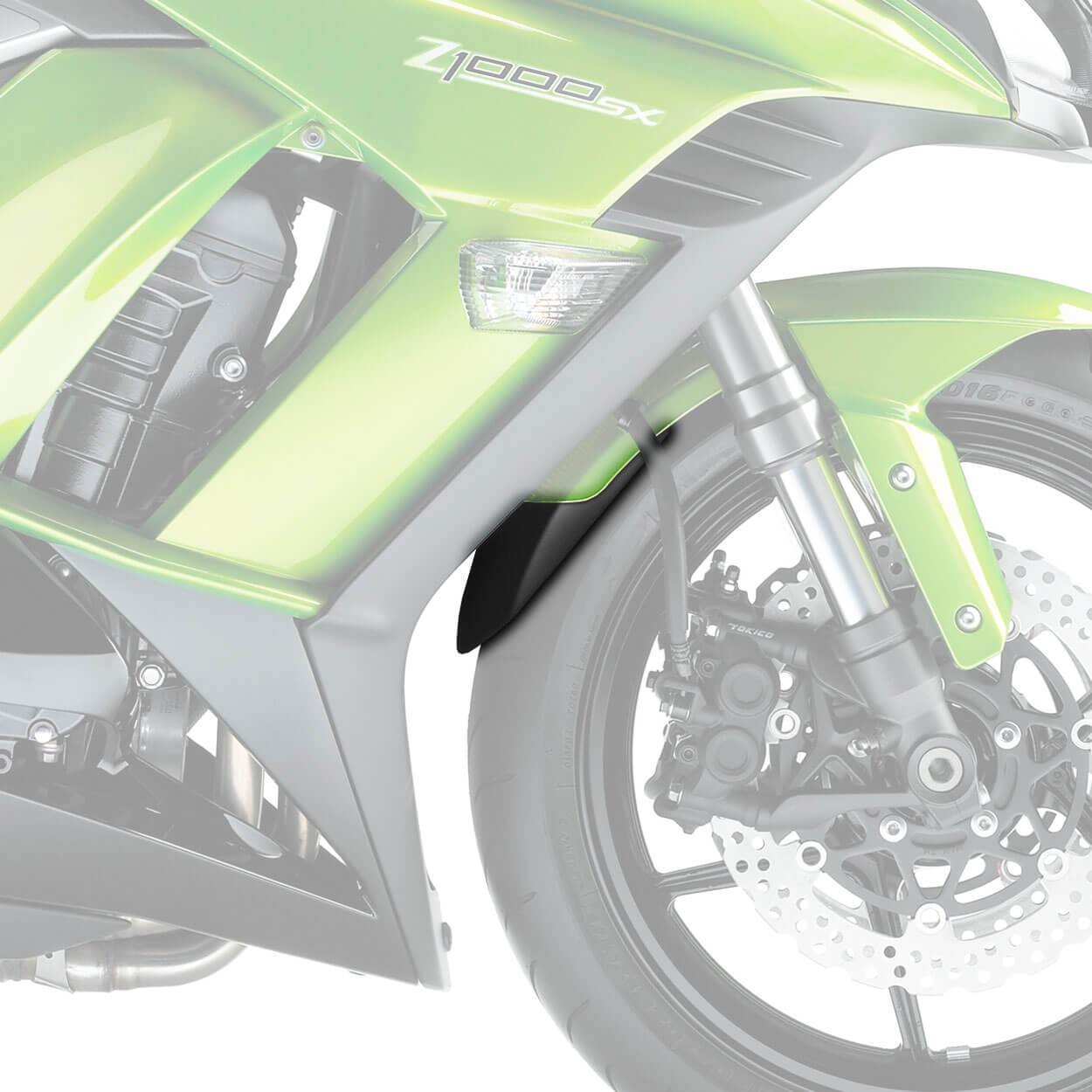 Pyramid Extenda Fenda | Matte Black | Kawasaki Z 800 E 2013>2016-Extenda Fendas-Pyramid Motorcycle Accessories