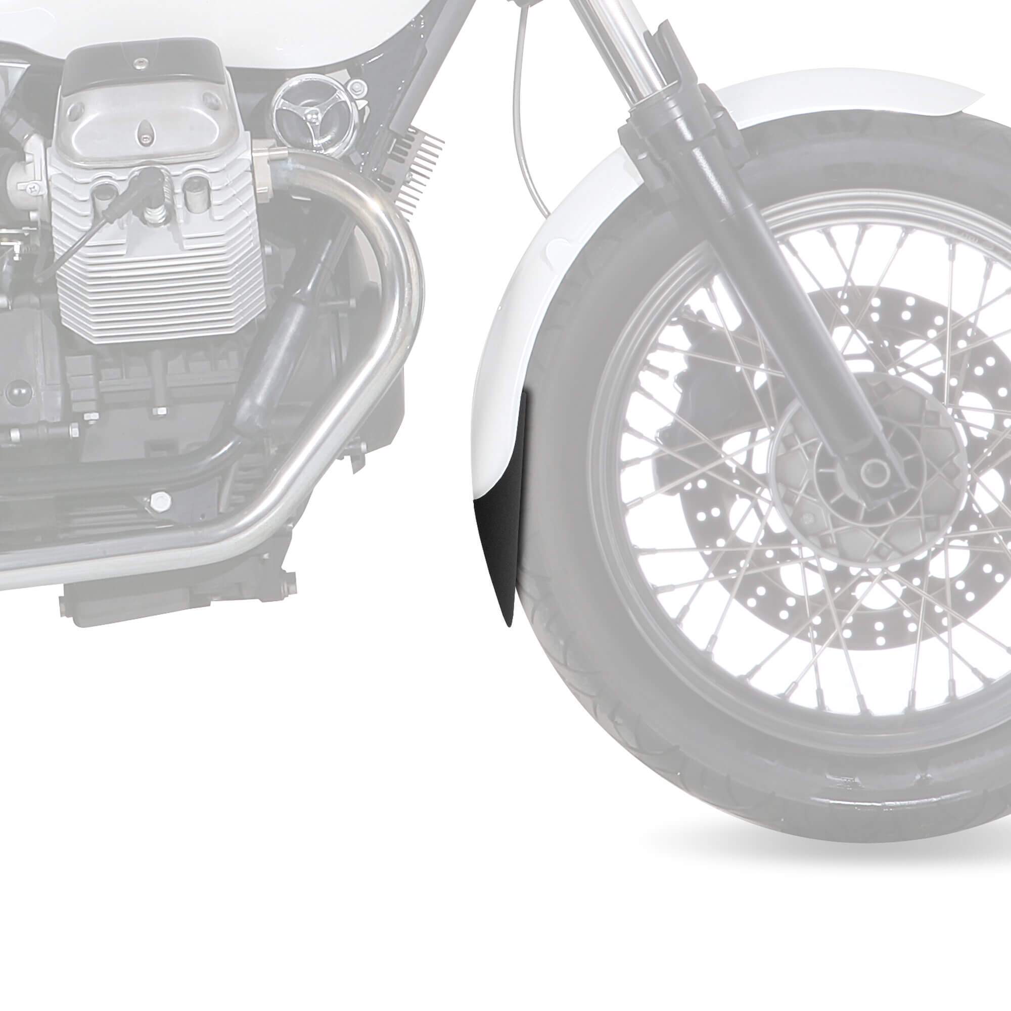 Pyramid Extenda Fenda | Matte Black | Moto Guzzi V7 Classic 2008>2013-Extenda Fendas-Pyramid Motorcycle Accessories