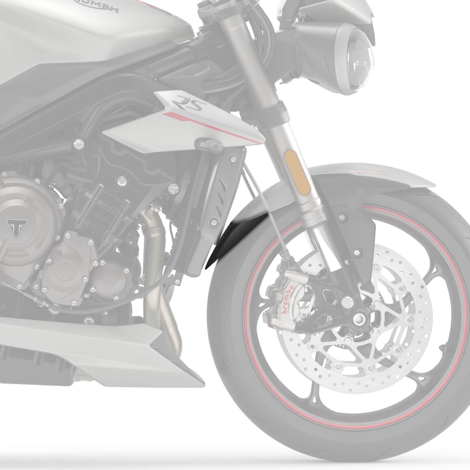 Pyramid Extenda Fenda | Matte Black | Triumph Speed Triple 1050 S 2019>2020-Extenda Fendas-Pyramid Motorcycle Accessories