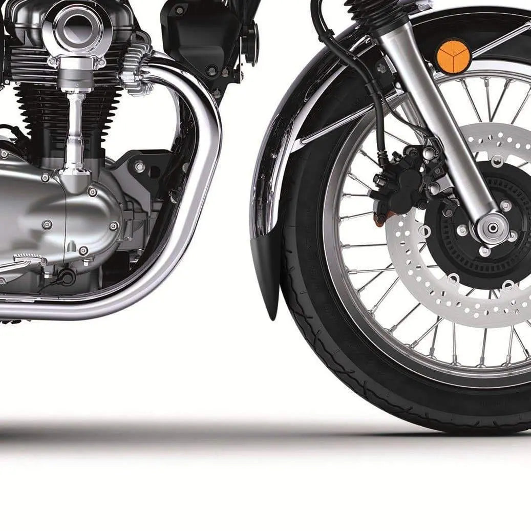 Pyramid Extenda Fenda (chrome guard only) | Matte Black | Kawasaki W 800 2019>Current -  Shop name
