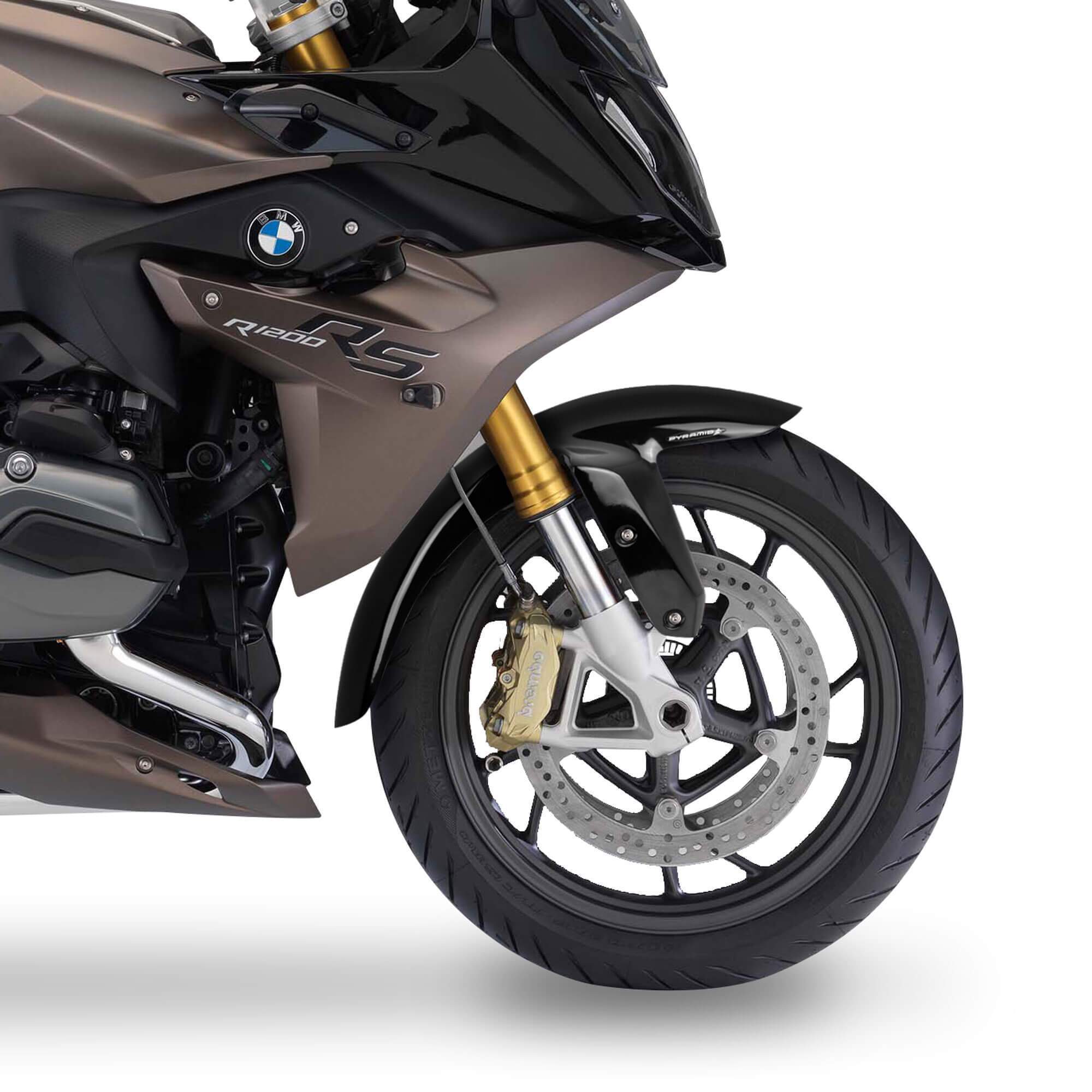 Pyramid Extended Front Guard | Gloss Black | BMW F800 R 2015>2019-294001B-Front Guards-Pyramid Motorcycle Accessories