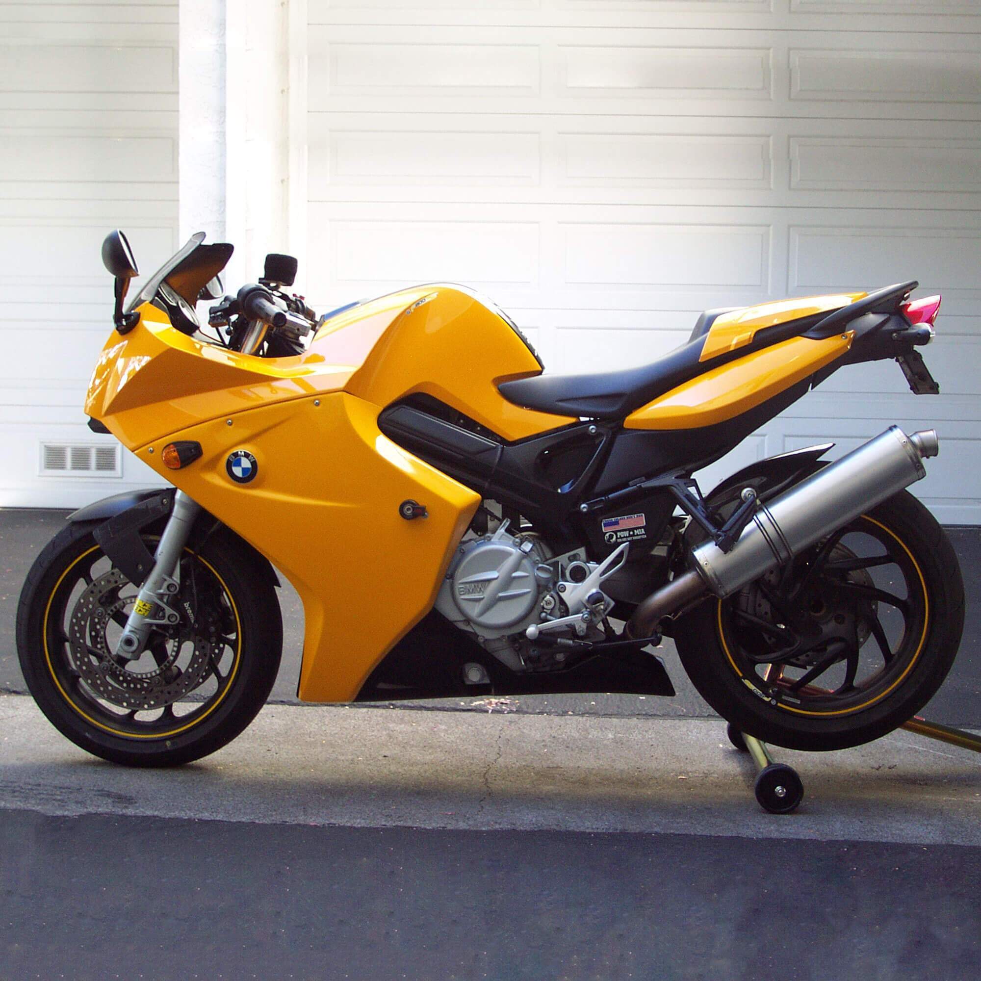 Pyramid Fairing Lowers | Gloss Yellow | BMW F800 S 2005>2012-245000E-Fairing Lowers-Pyramid Motorcycle Accessories